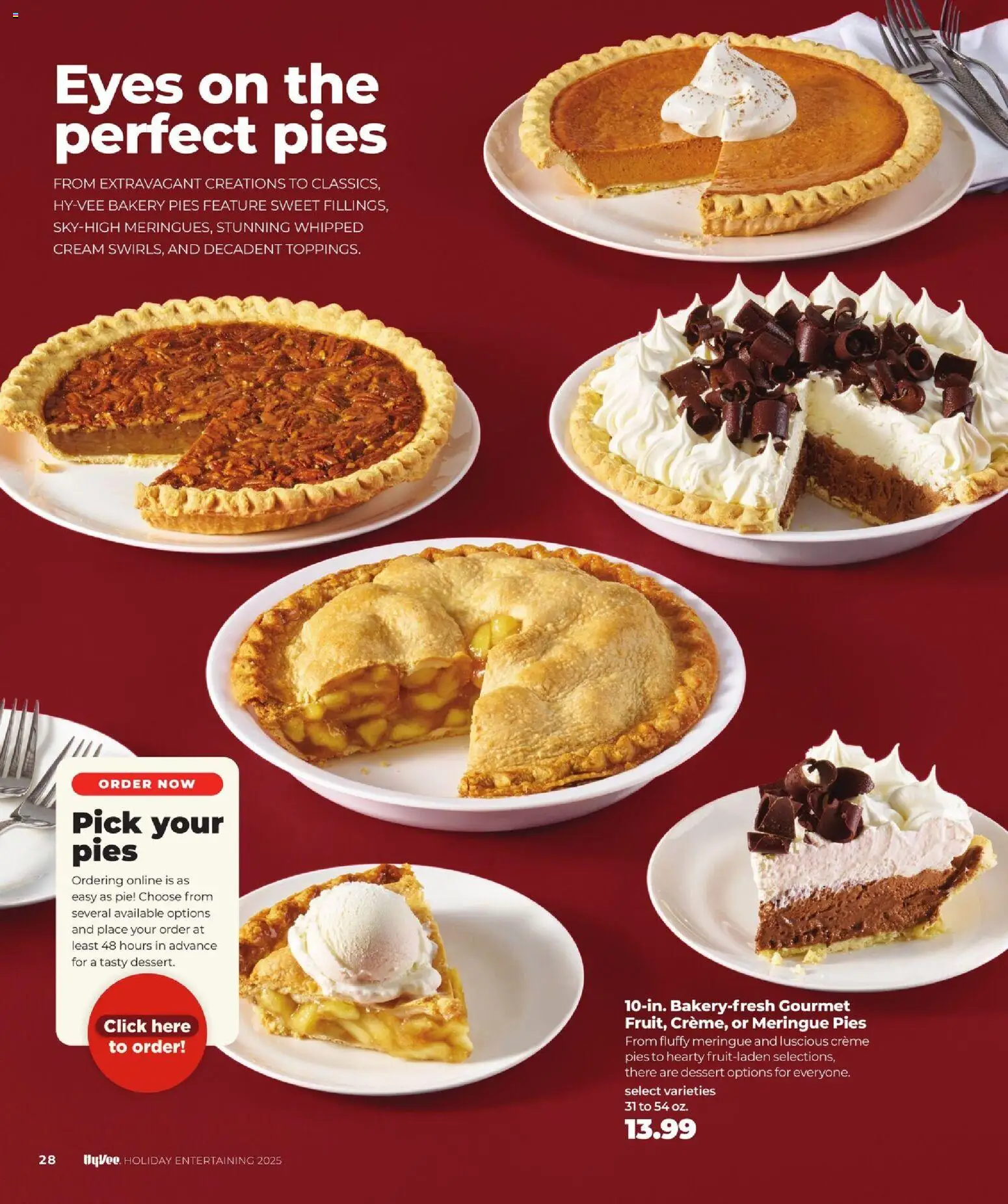 HyVee Holiday Entertaining - valid from 10.11.2025 | Page: 30 | Products: Bakery, Cream