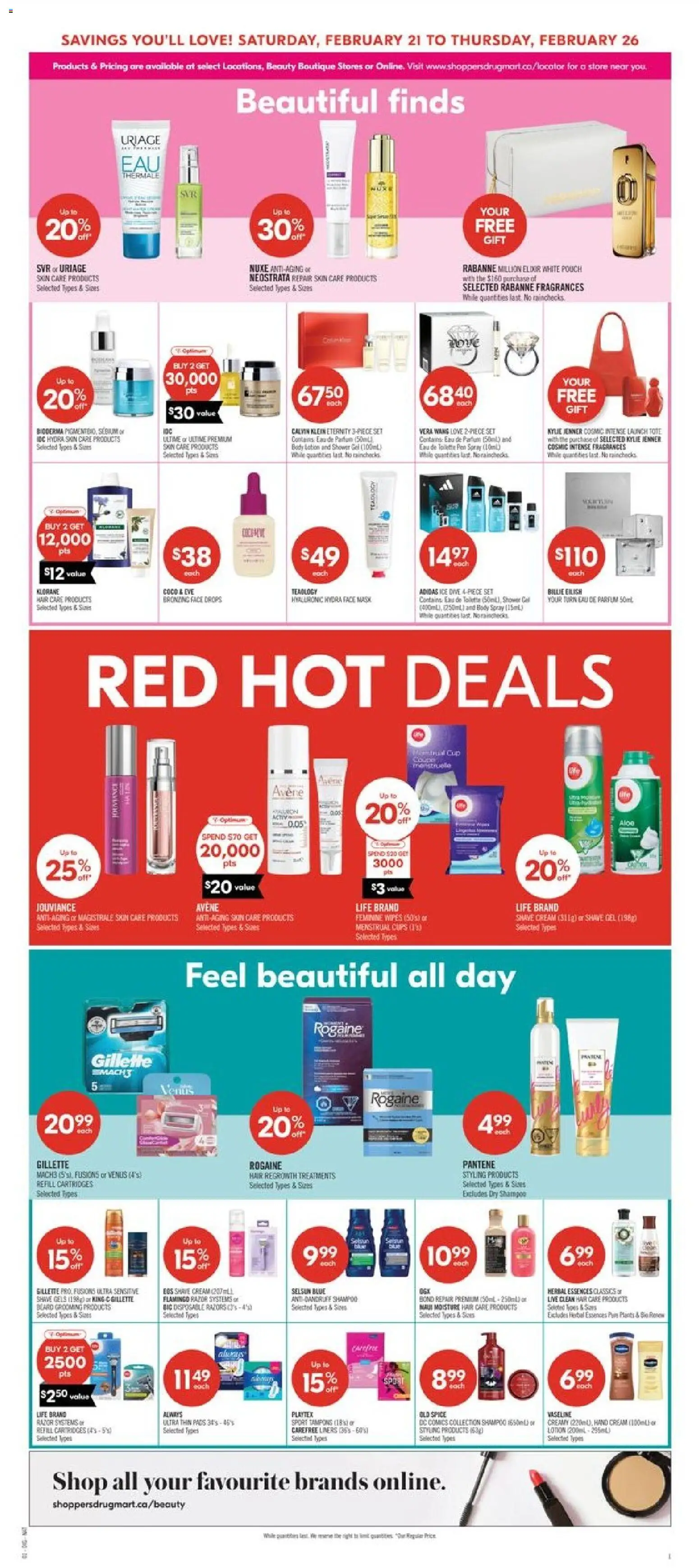 Shoppers flyer valid from 20.02.2026 | Page: 12 | Products: Cream, Shampoo, Mask, Face mask
