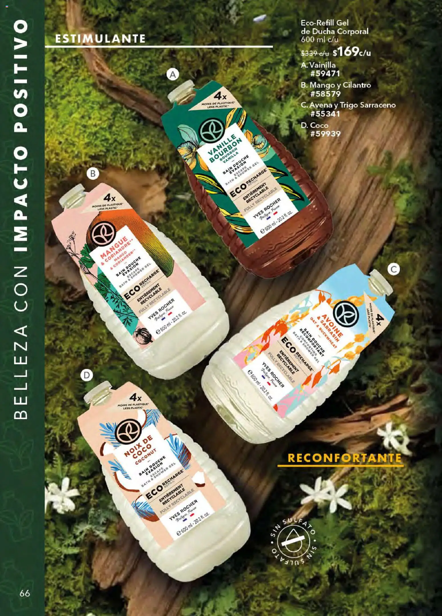 Nuevas ofertas de Yves Rocher válidas en toda la República Mexicana desde el 21.04.2026. ¡Encuentra las mejores ofertas en Yves Rocher campaña 6 2026! | Página: 68 | Productos: Avena, Mango, Gel de ducha