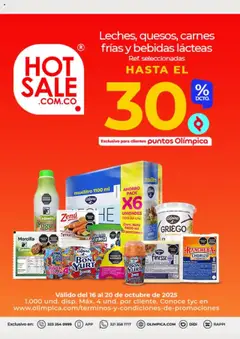 Olímpica - Hot Sale -  Vista previa de la revista de la tienda Olímpica valido desde el 16.10.2025 | Página: 8 | Productos: Chorizo, Morcilla, Leche, Yogur