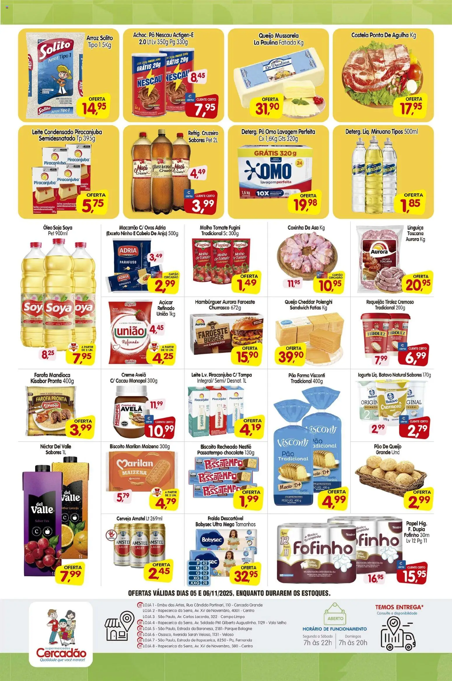 Cercadão Folheto - válido de 05.11.2025 | Página: 2 | Produtos: Nescau, Óleo, Creme, Requeijão
