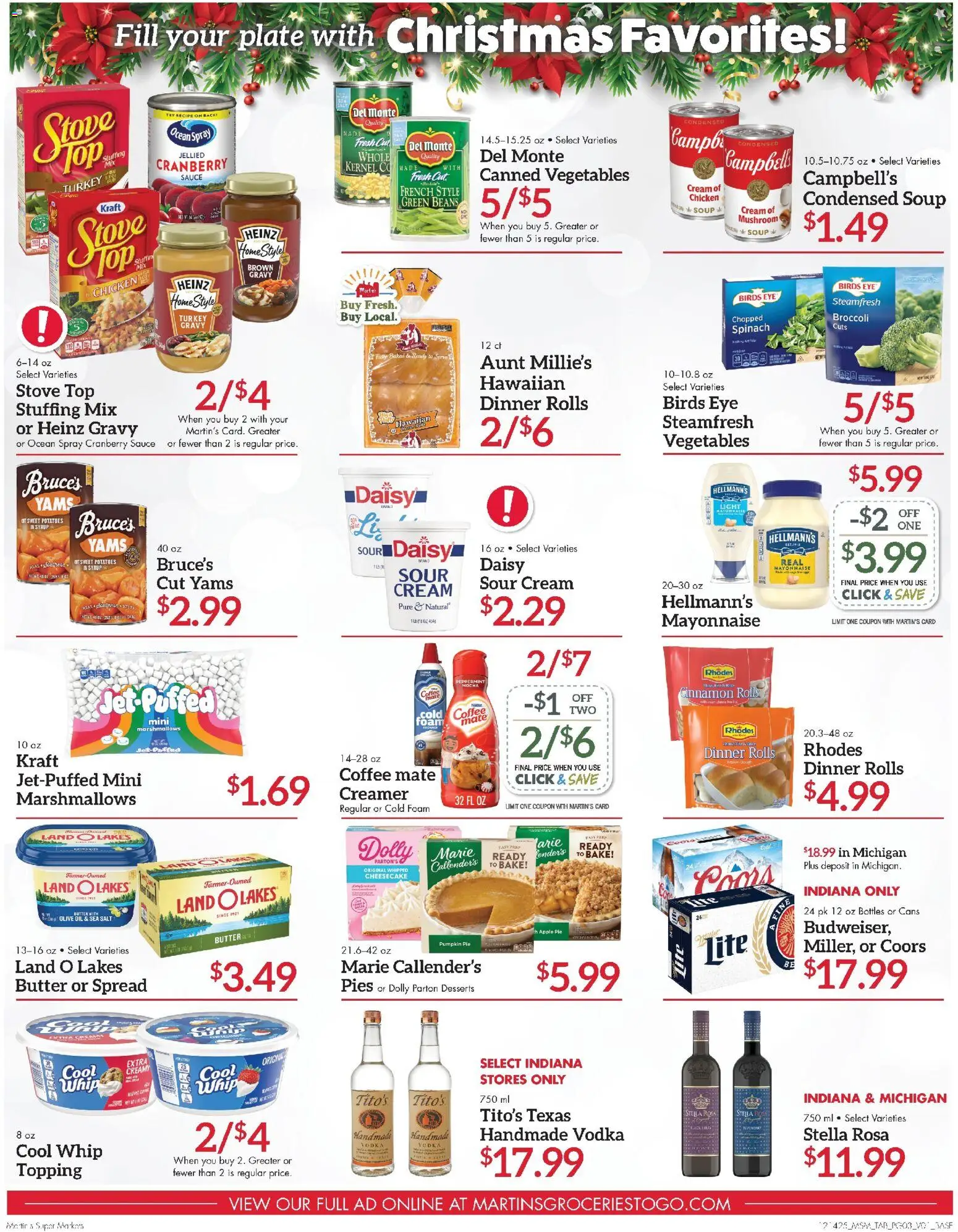 Martin’s Weekly Ad - valid from 14.12.2025 | Page: 3 | Products: Peppermint, Butter, Mayonnaise, Sauce