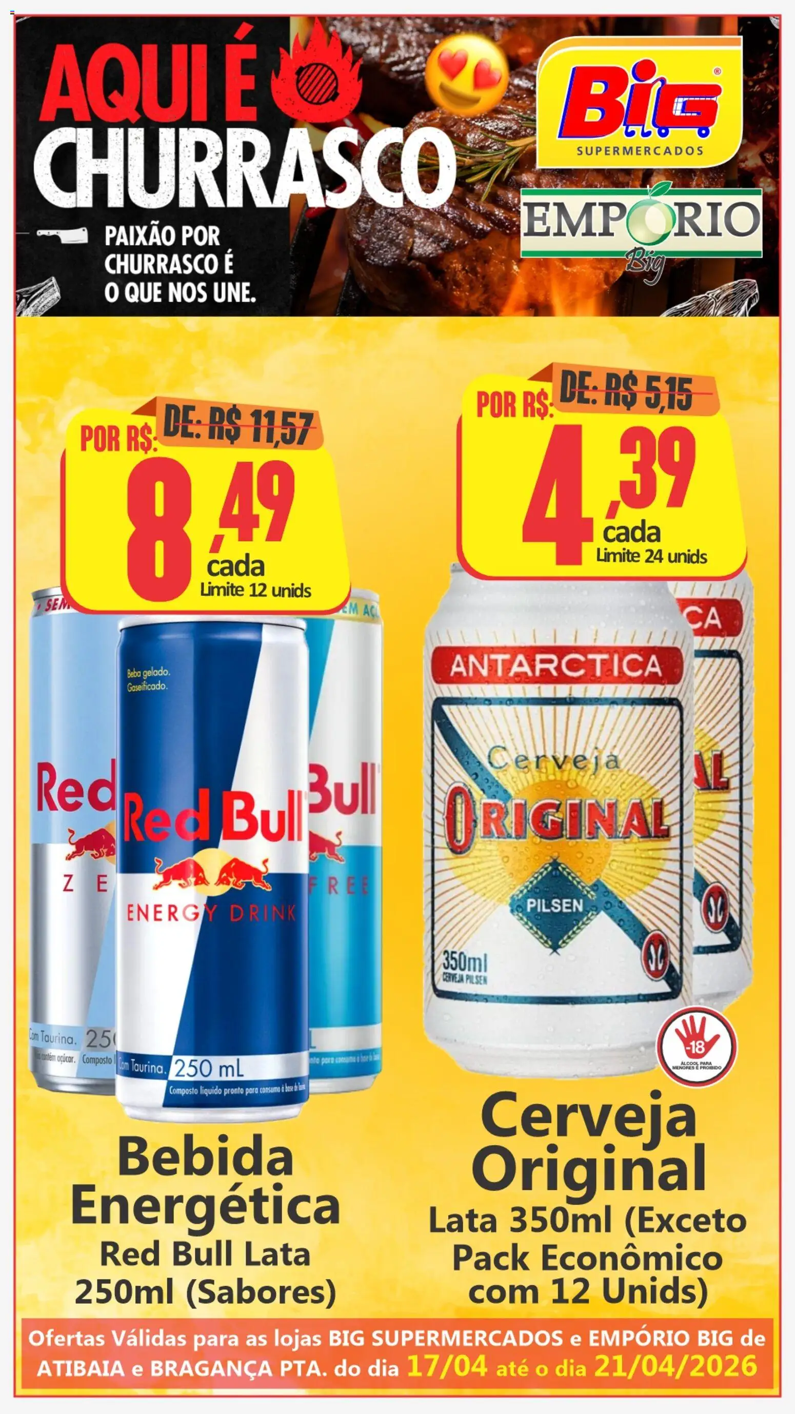 Big Supermercados Folheto - válido de 17.04.2026 | Página: 7 | Produtos: Cerveja, Base, Bebida