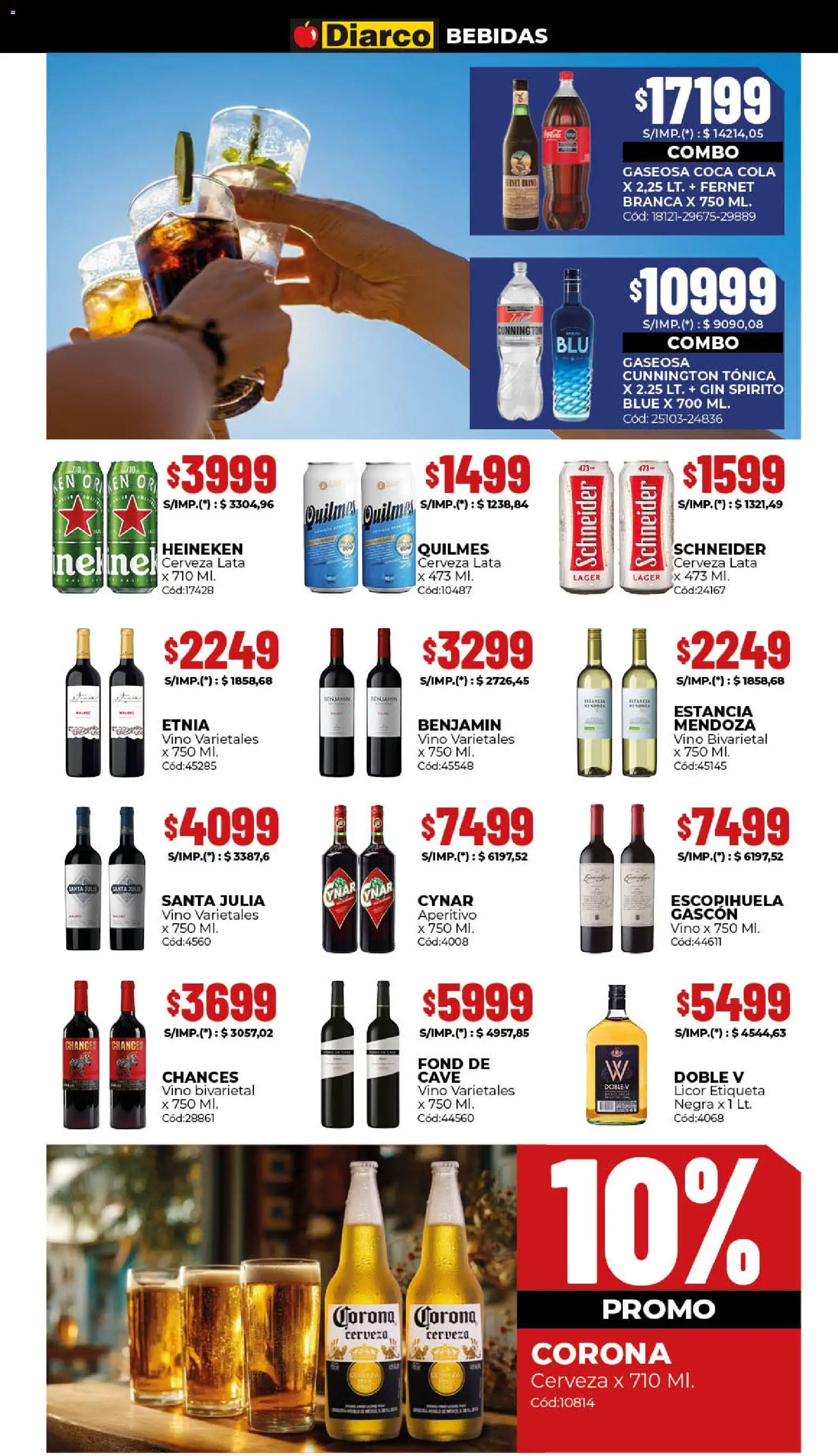 Diarco - Ofertas Gba │ válido desde el 26.01.2026 | Página: 7 | Productos: Fernet, Gaseosa, Vino, Cerveza