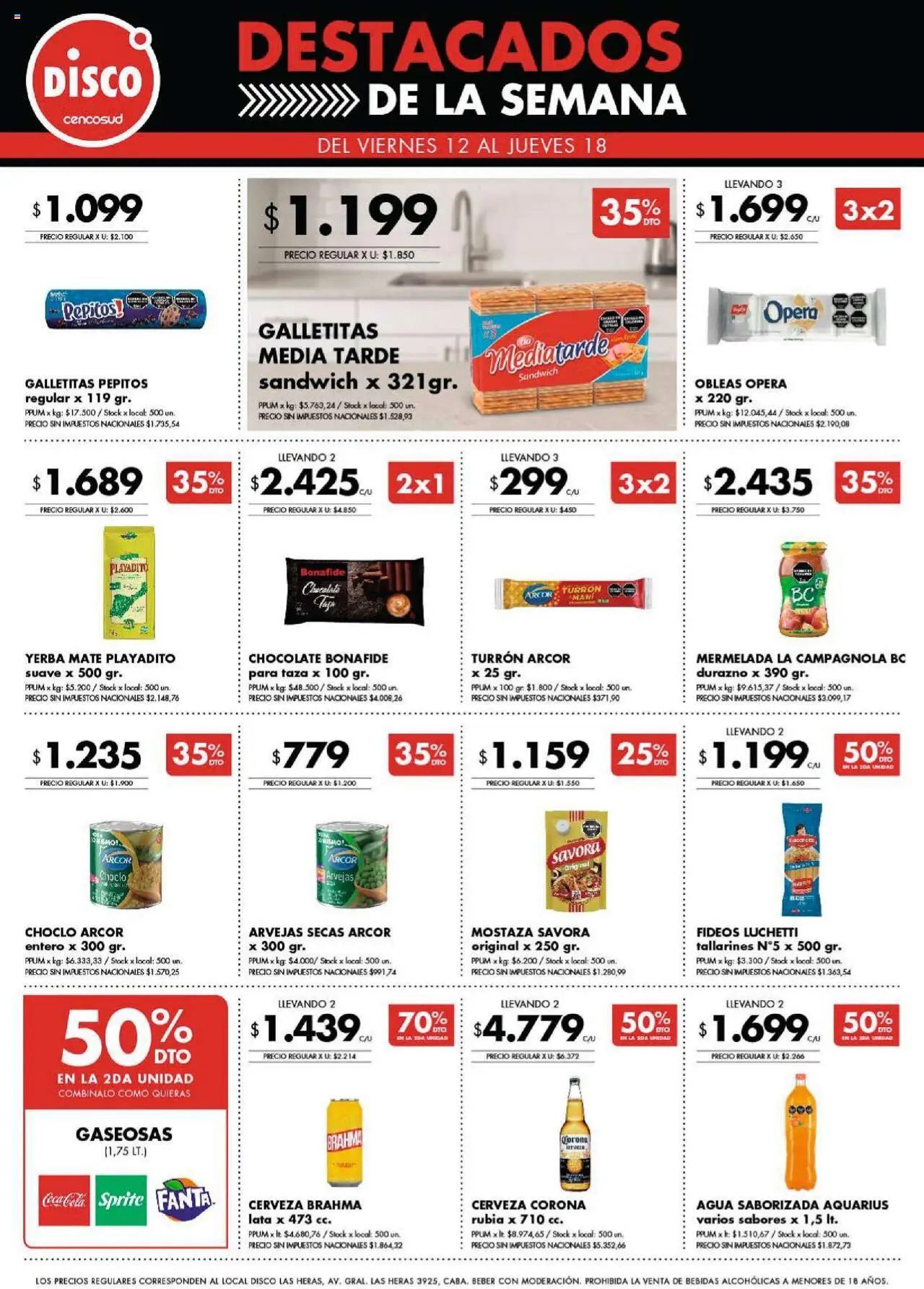 Disco ofertas │ válido desde el 12.09.2025 | Página: 8 | Productos: Yerba, Mani, Agua saborizada, Turrón