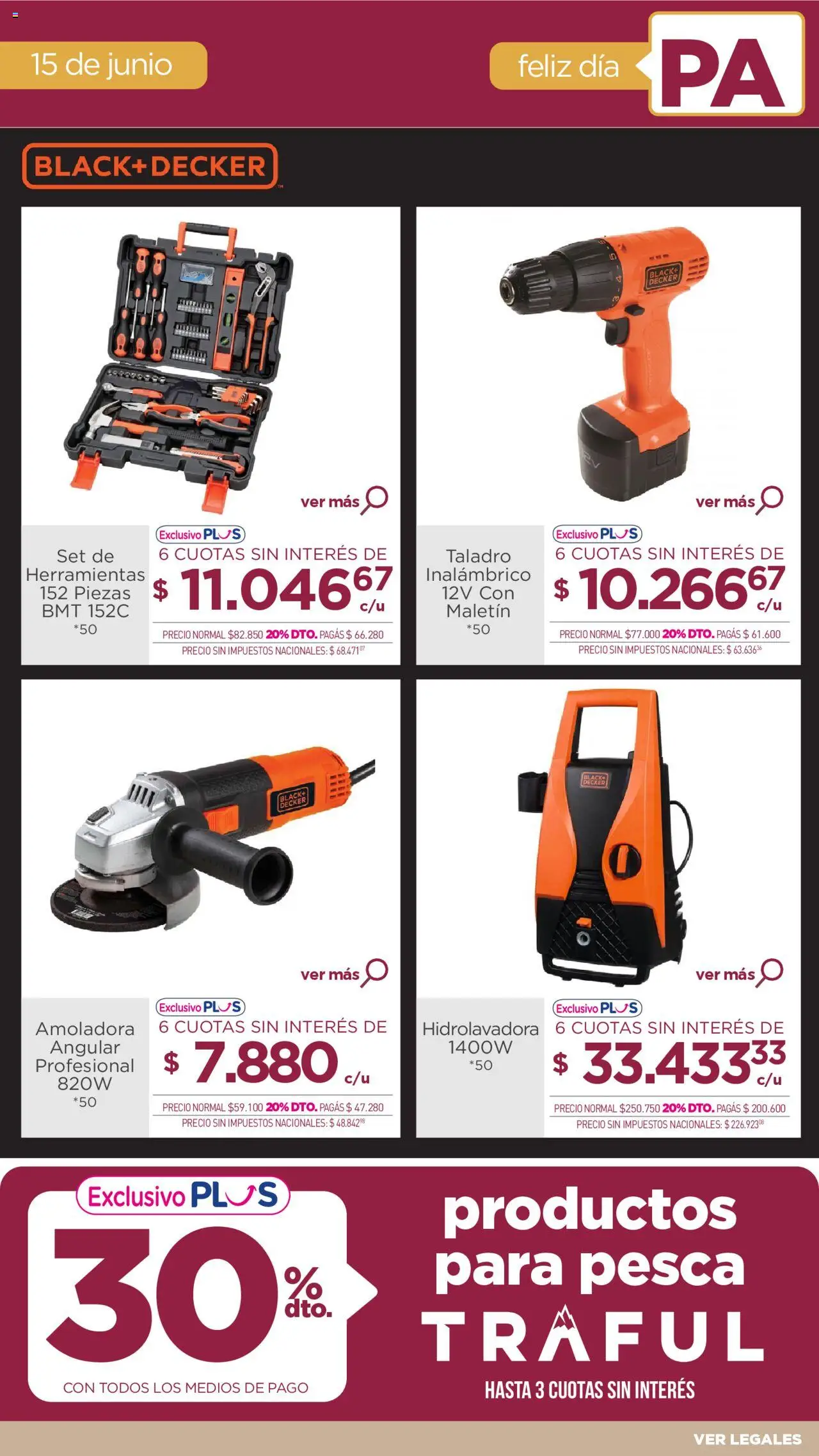 La Anonima Día del Padre │ válido desde el 12.06.2025 | Página: 10 | Productos: Amoladora, Taladro, Hidrolavadora, Maletin