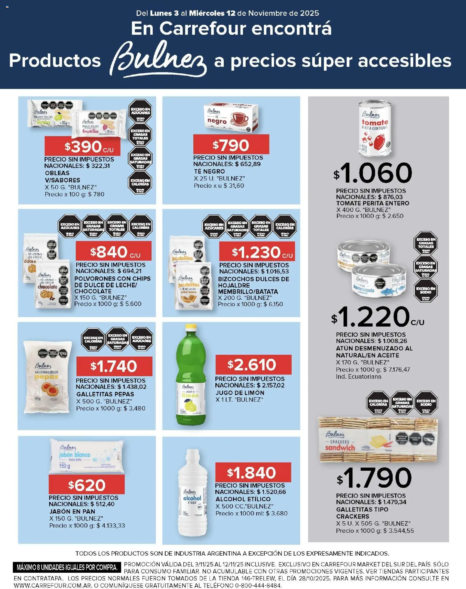 Carrefour Market catálogo - Santa Cruz │ válido desde el 03.11.2025 | Página: 13 | Productos: Atún, Jabón, Tomate, Bizcochos