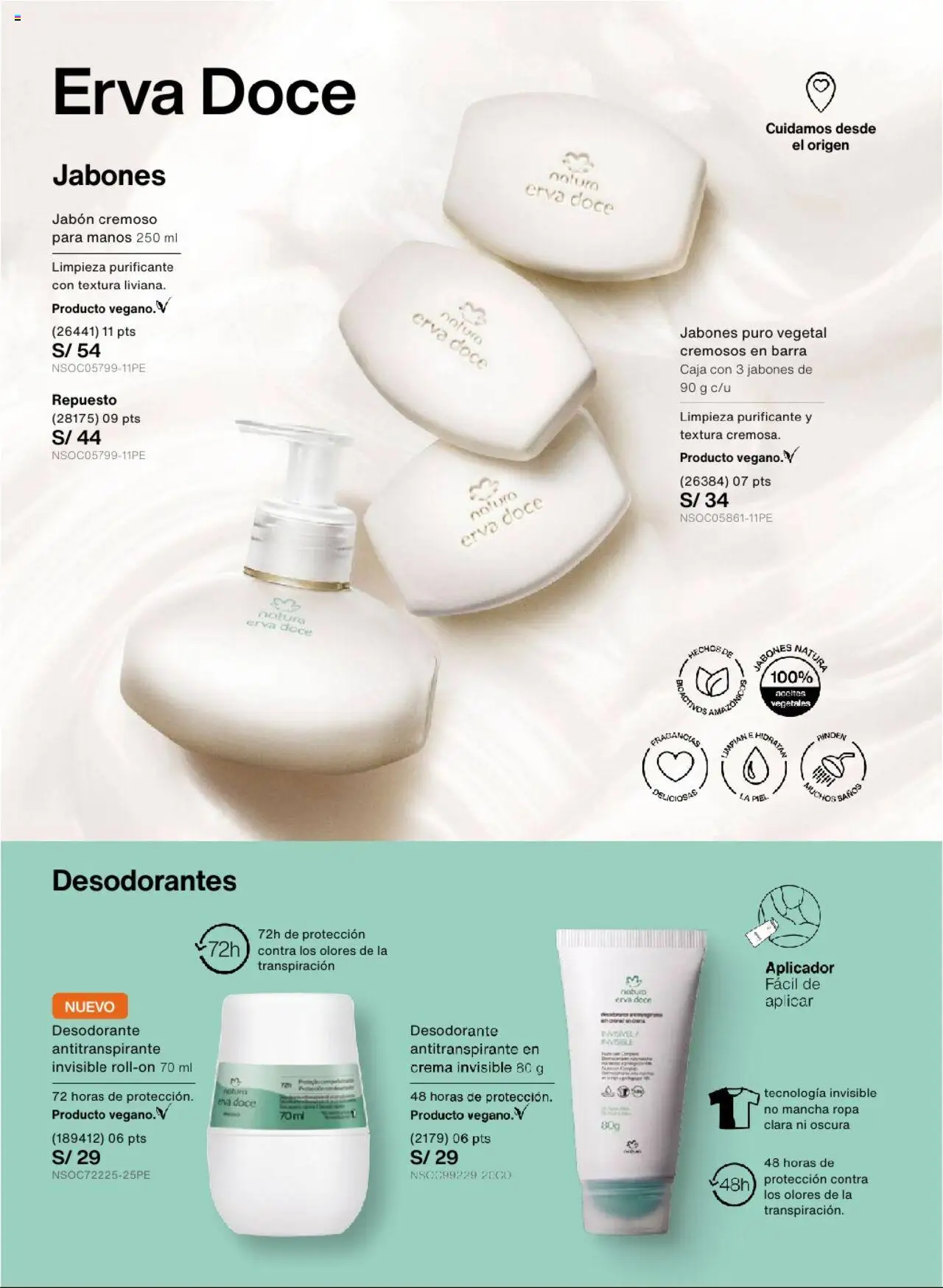Catálogo Natura válido desde 03.09.2025 | Página: 135 | Productos: Antitranspirante, Caja, Ropa, Crema