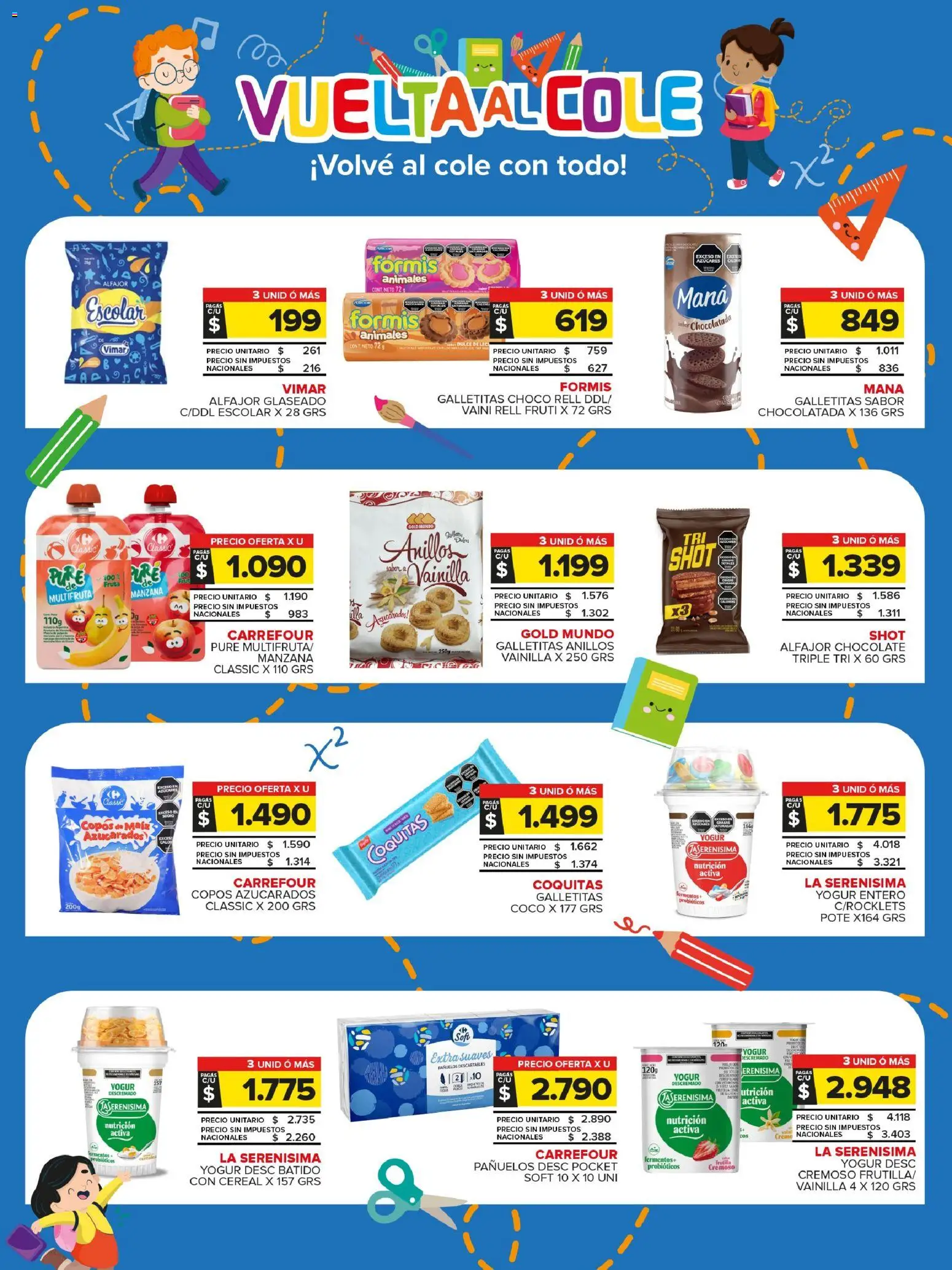 Carrefour Maxi catálogo │ válido desde el 23.02.2026 | Página: 2 | Productos: Galletitas, Manzana, Chocolate, Chocolatada