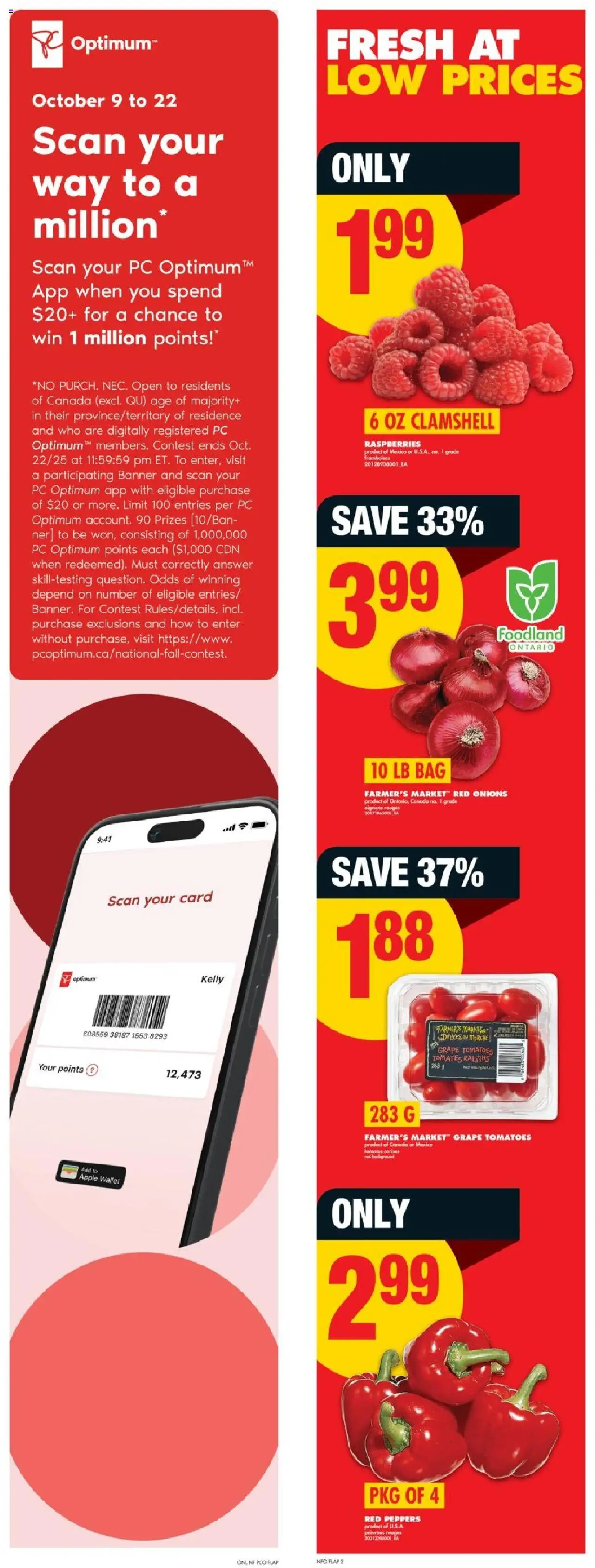 No Frills flyer valid from 09.10.2025 | Page: 2 | Products: Wallet, PC, Bag, Box
