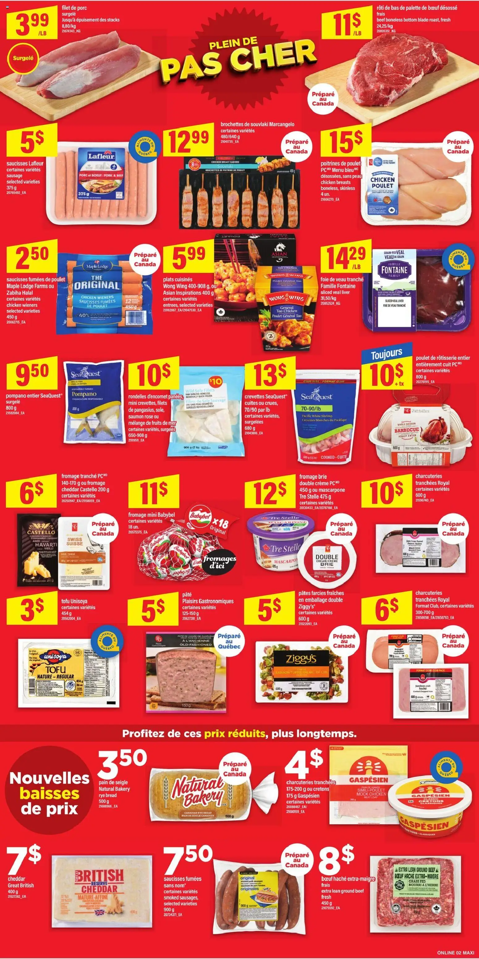 Maxi flyer valid from 29.01.2026 | Page: 7 | Products: Beef, Bread, Ham, Chicken