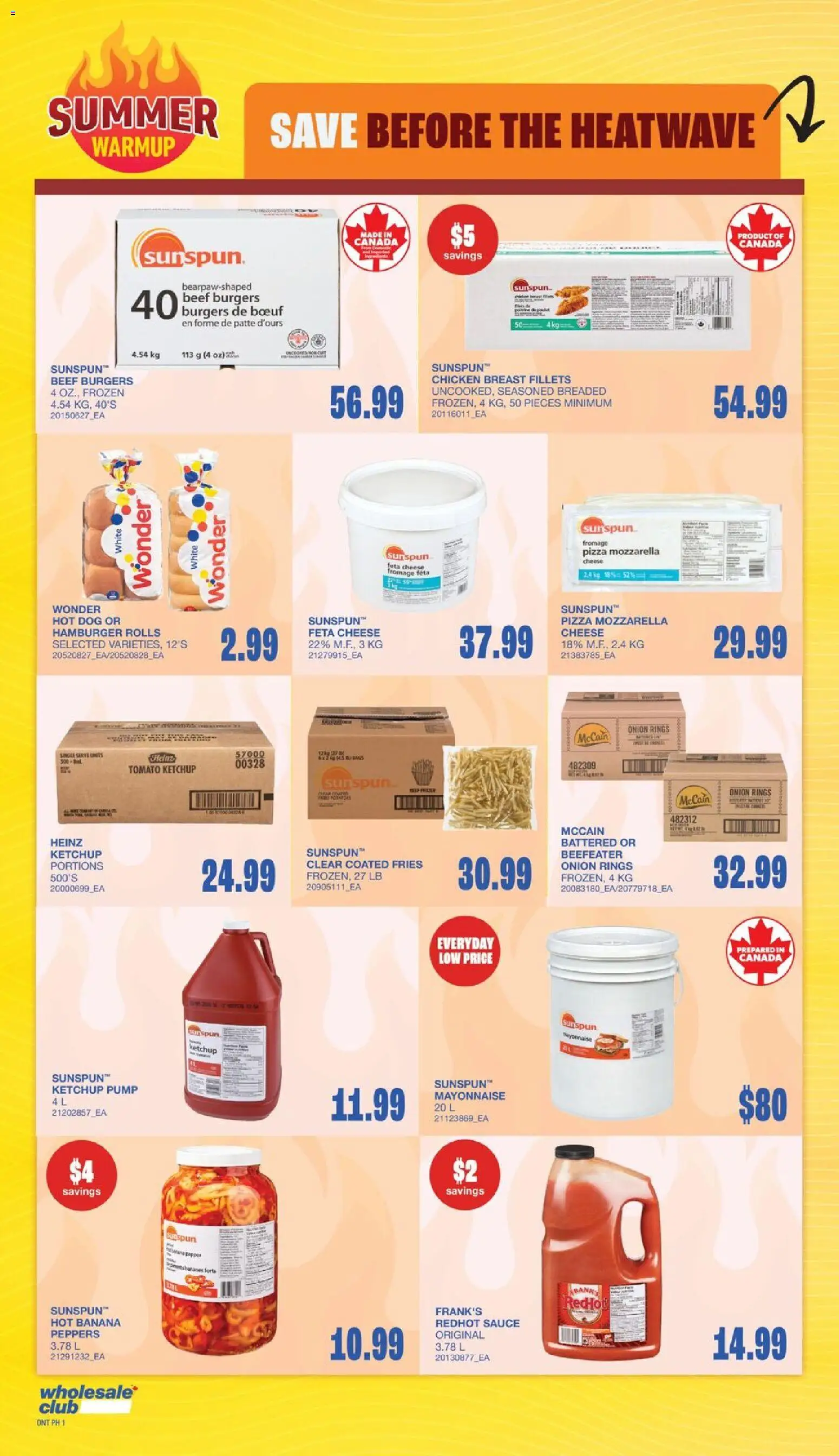 Wholesale Club flyer valid from 23.04.2026 | Page: 7 | Products: Beef, Ketchup, Cheese, Pizza