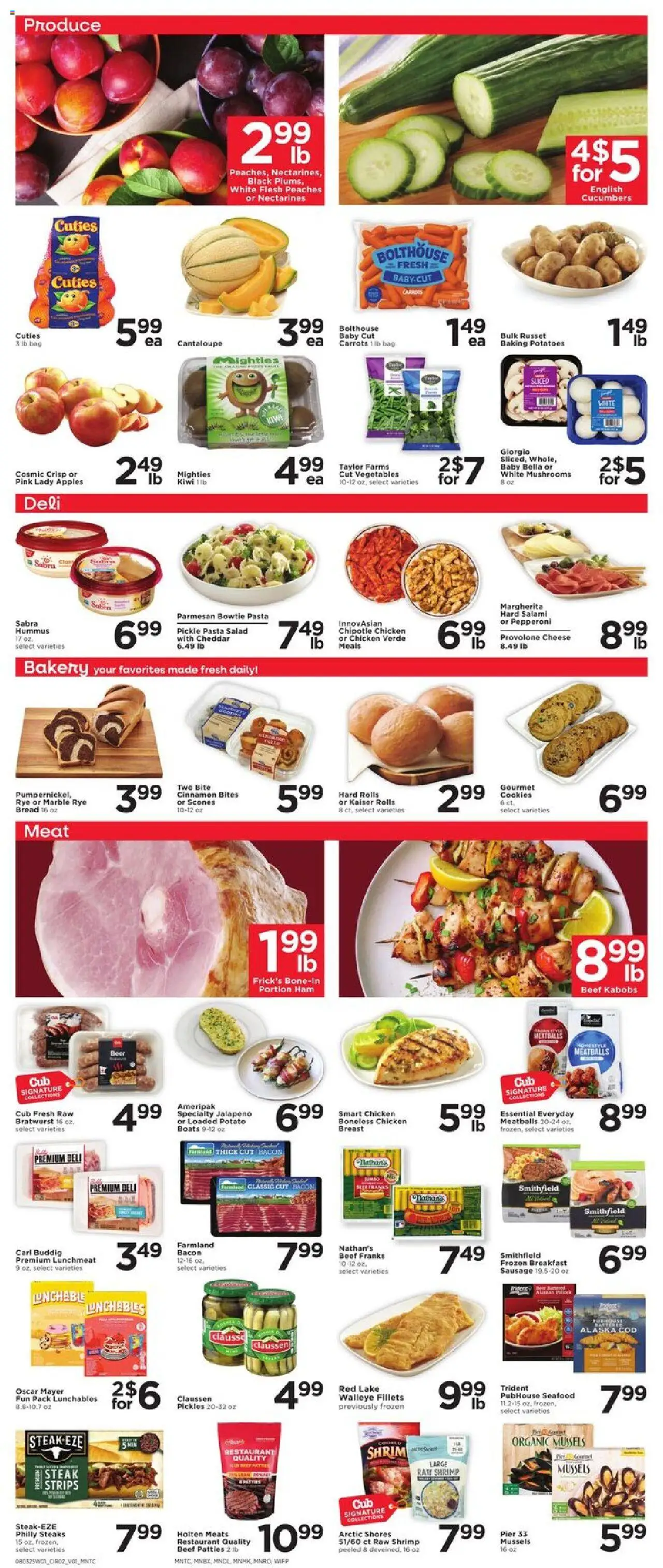 Cub Foods Weekly Ad - valid from 03.08.2025 | Page: 2 | Products: Beef, Kiwi, Cookies, Sausage