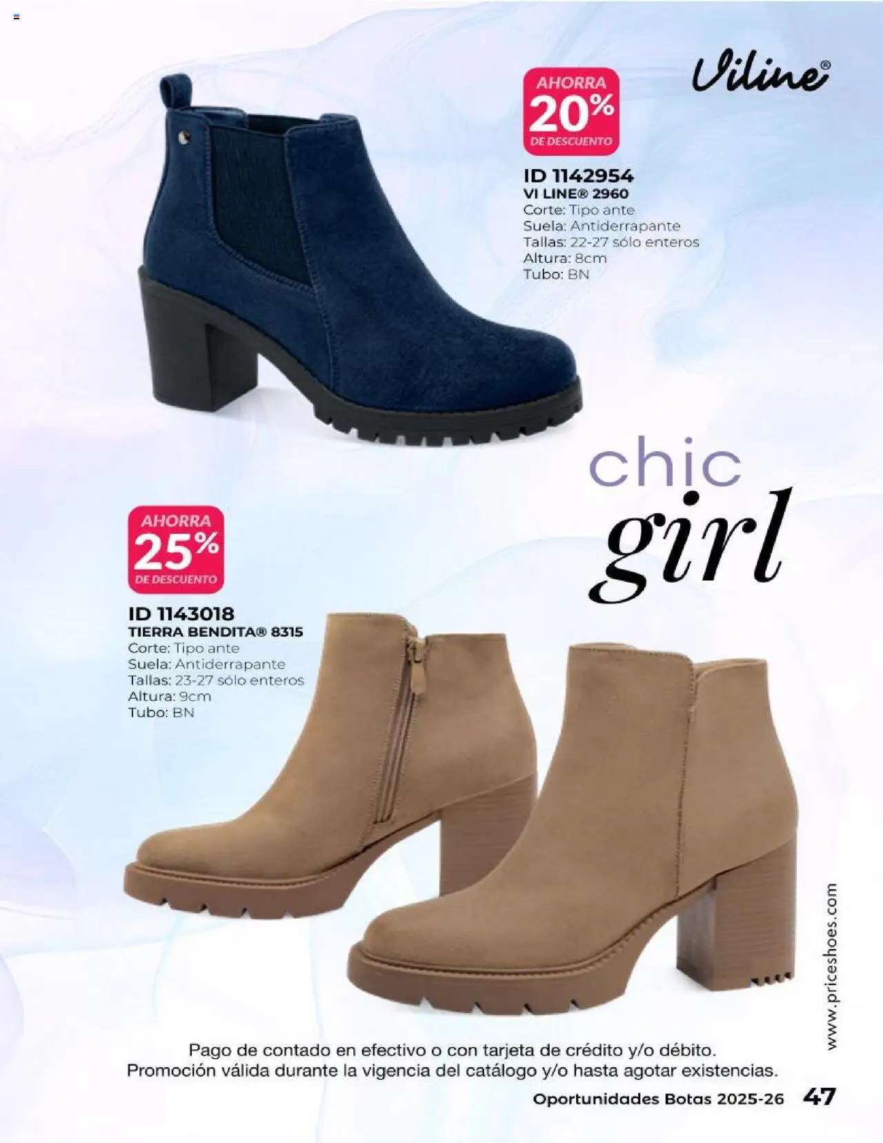 Nuevas ofertas de Price Shoes válidas en toda la República Mexicana desde el 25.06.2025. ¡Encuentra las mejores ofertas en Price Shoes catálogo Oportunidades Botas! | Página: 47 | Productos: Botas