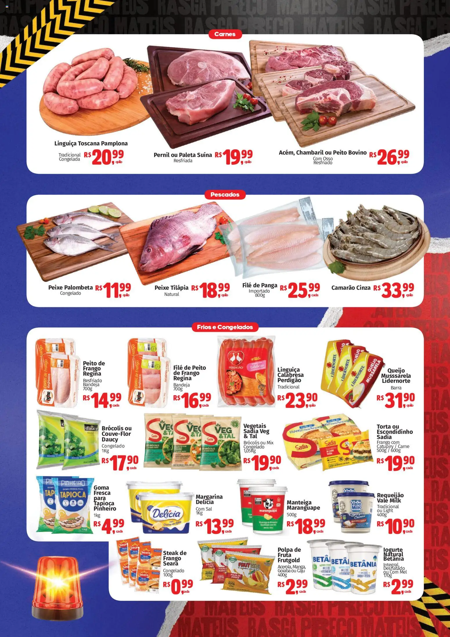 Mateus Folheto - válido de 08.04.2026 | Página: 2 | Produtos: Tapioca, Tilápia, Peixe, Mussarela