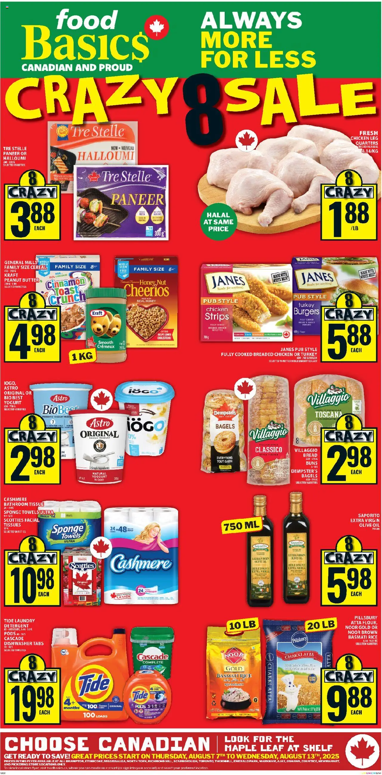 Food Basics flyer valid from 07.08.2025 | Page: 1