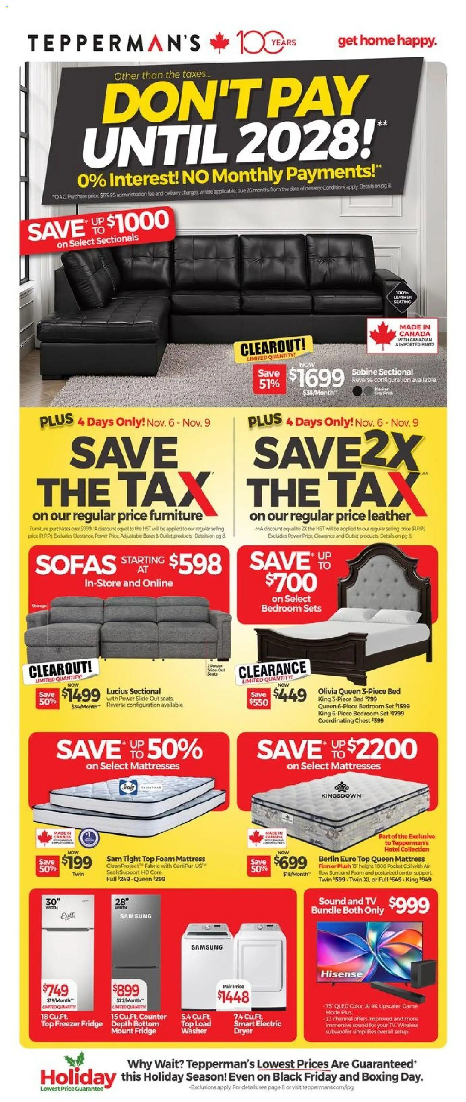 Tepperman's flyer valid from 06.11.2025 | Page: 1