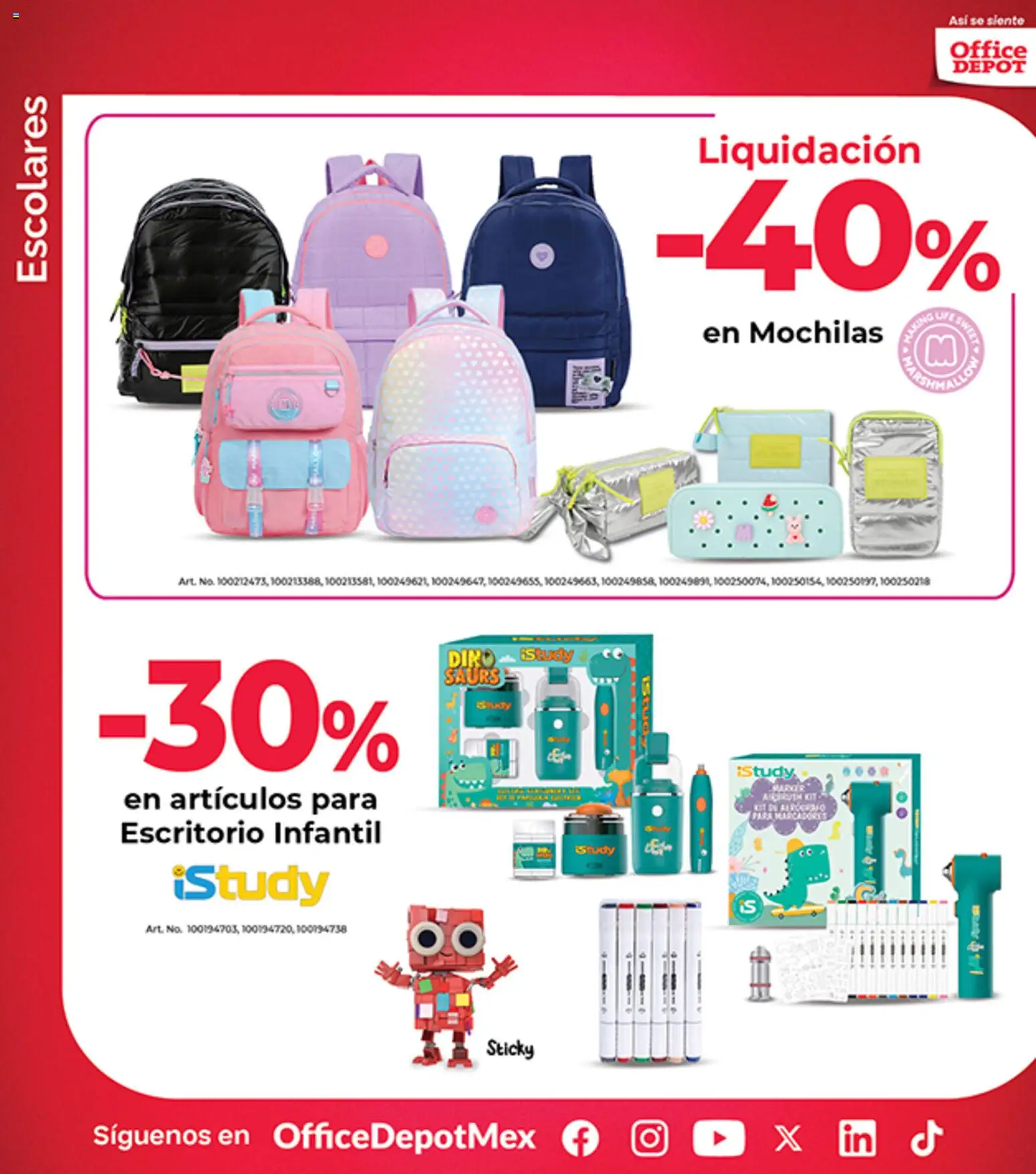 Nuevas ofertas de Office Depot válidas en toda la República Mexicana desde el 01.03.2026. ¡Encuentra las mejores ofertas en Office Depot catálogo! | Página: 13 | Productos: Escritorio