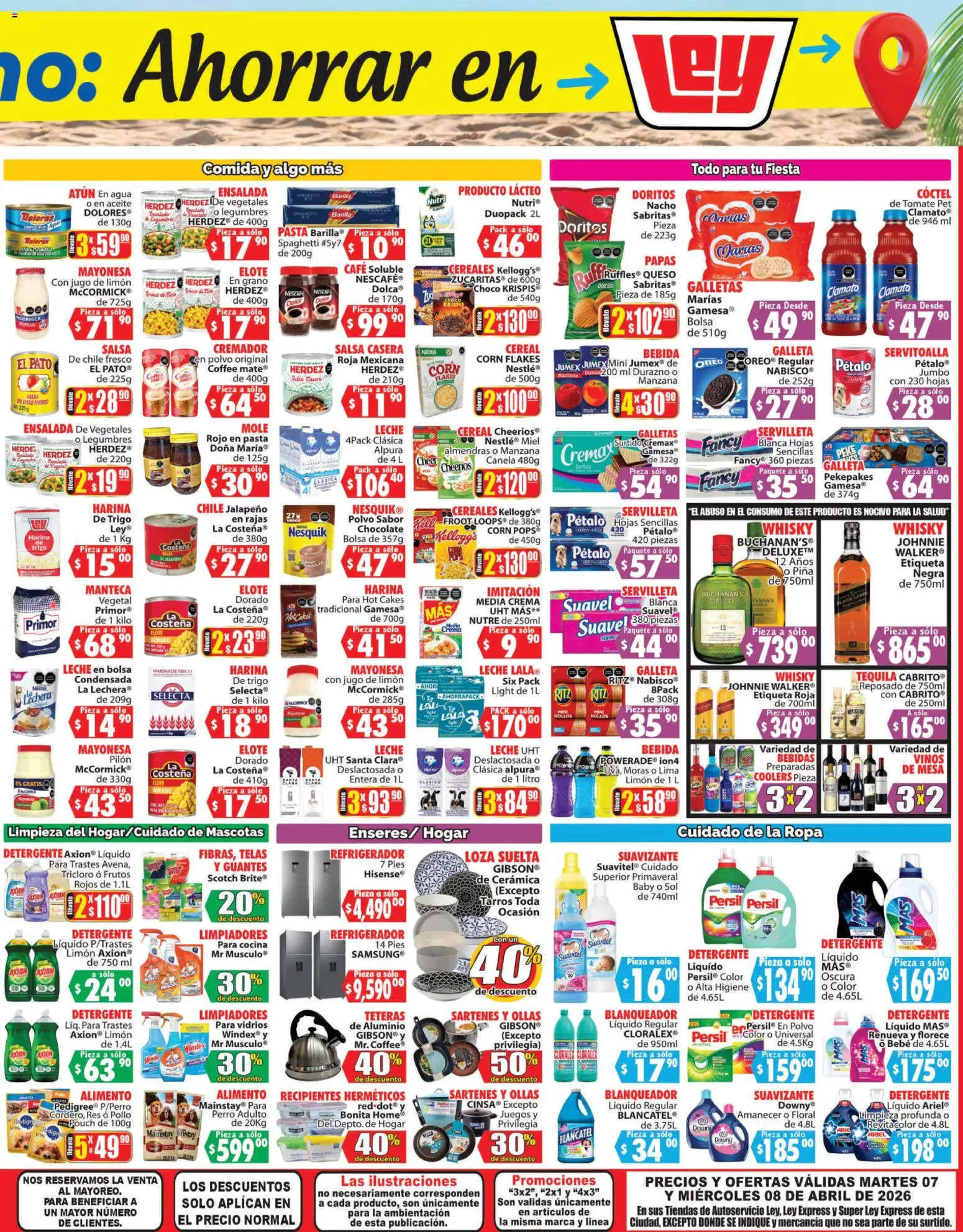 Nuevas ofertas de Casa Ley válidas en toda la República Mexicana desde el 07.04.2026. ¡Encuentra las mejores ofertas en Casa Ley folleto Autoservicio La Paz, BCS! | Página: 4 | Productos: Durazno, Bolsa, Jugo, Suavizante