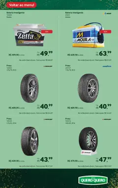 Lojas Quero-Quero - Ofertas atuais - Pré-Visualização do folheto da loja Lojas Quero-Quero, válido de 03.12.2025 | Página: 13 | Produtos: Pneu, Bateria