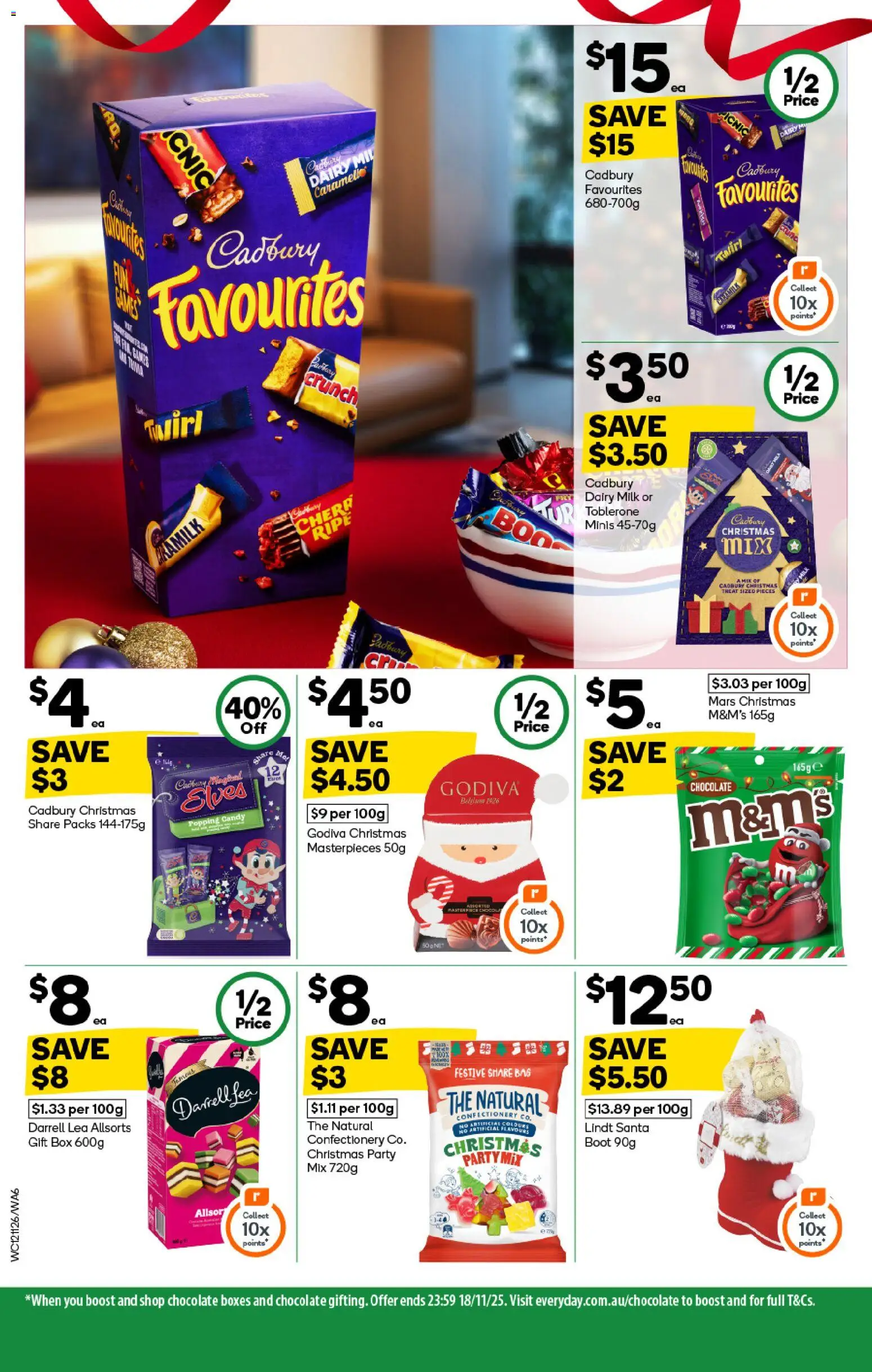 Woolworths catalogue - valid from 12.11.2025 | Page: 6 | Products: Milk, Dairy, Chocolate, Bag