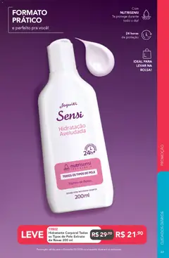 Jequiti - Revista 02/2026 - Pré-Visualização do folheto da loja Jequiti, válido de 30.01.2026 | Página: 63 | Produtos: Hidratante corporal, Desodorante, Bolsa
