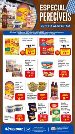 Semar Supermercado ofertas Especial Pereciveis - Pré-Visualização do folheto da loja Semar Supermercado, válido de 05.03.2026