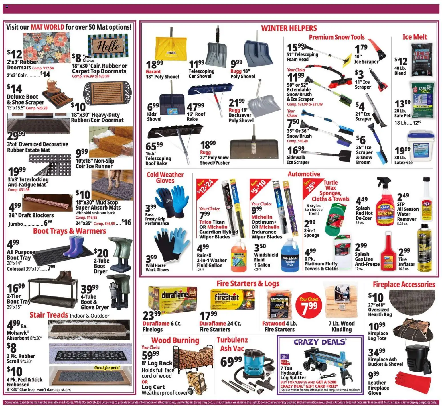 Ocean State Job Lot Weekly Ad - MA - valid from 29.01.2026 | Page: 2 | Products: Rake, Shovel, Gloves, Washer