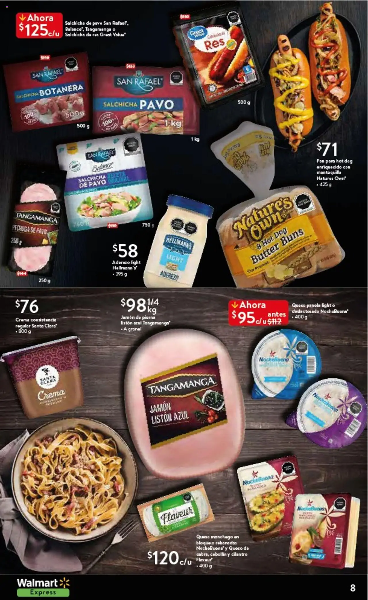 Nuevas ofertas de Walmart Express válidas en toda la República Mexicana desde el 17.09.2025. ¡Encuentra las mejores ofertas en Walmart Express - Folleto! | Página: 8 | Productos: Aderezo, Crema, Mantequilla, Queso
