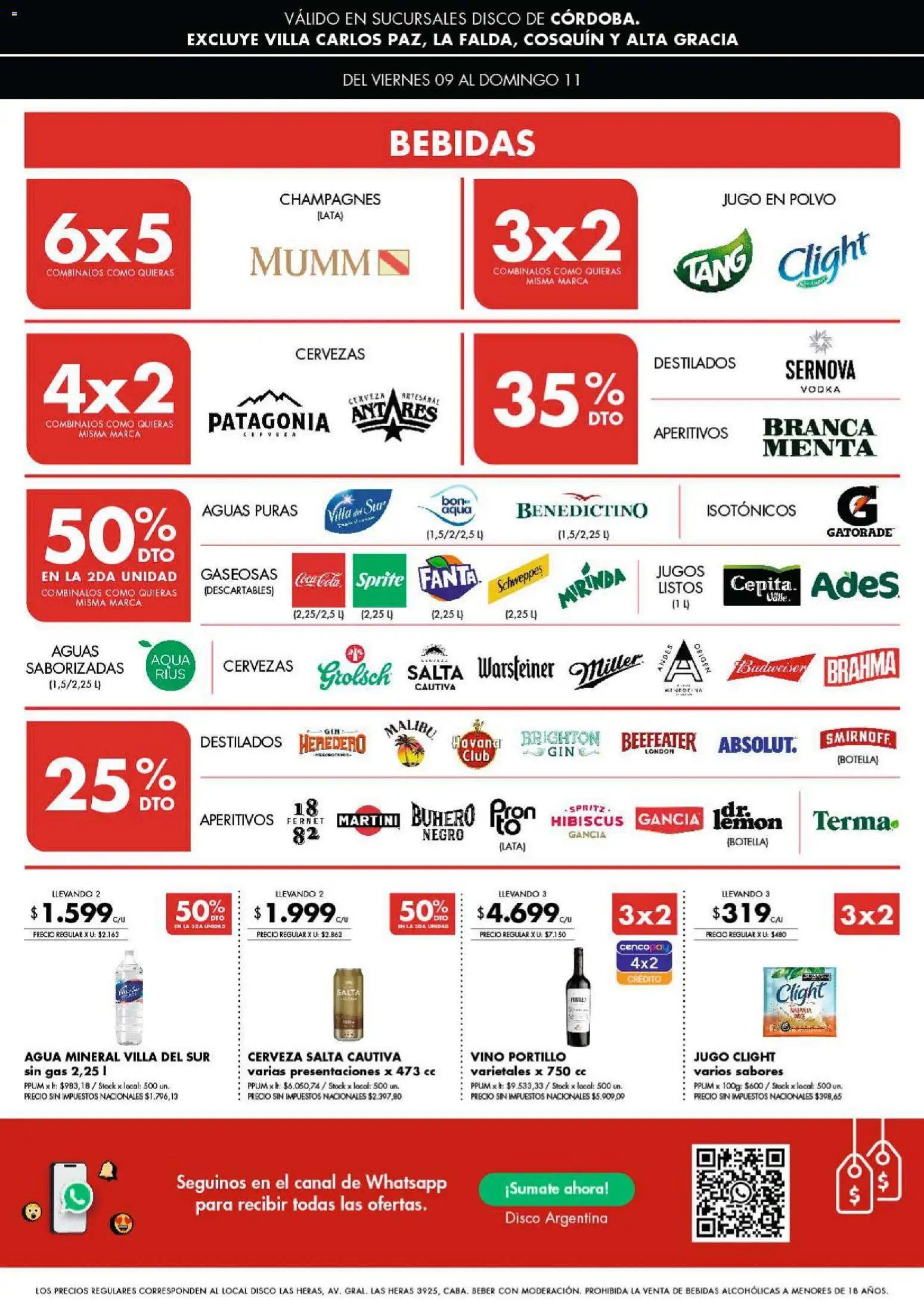 Disco - Ofertas | Córdoba │ válido desde el 09.01.2026 | Página: 5 | Productos: Polvo, Fernet, Jugo, Vino