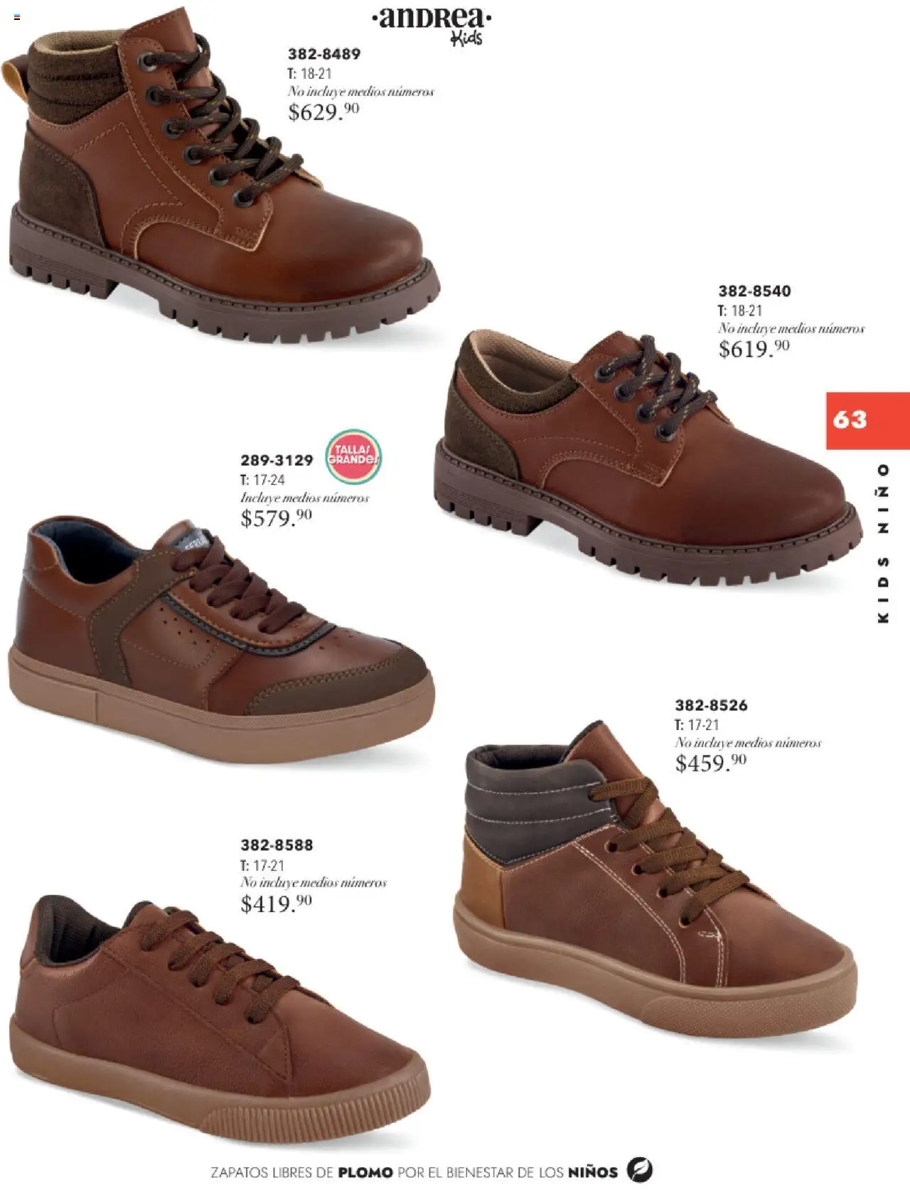 Nuevas ofertas de Andrea válidas en toda la República Mexicana desde el 24.08.2025. ¡Encuentra las mejores ofertas en Andrea - Catálogo Infantil! | Página: 62 | Productos: Zapatos