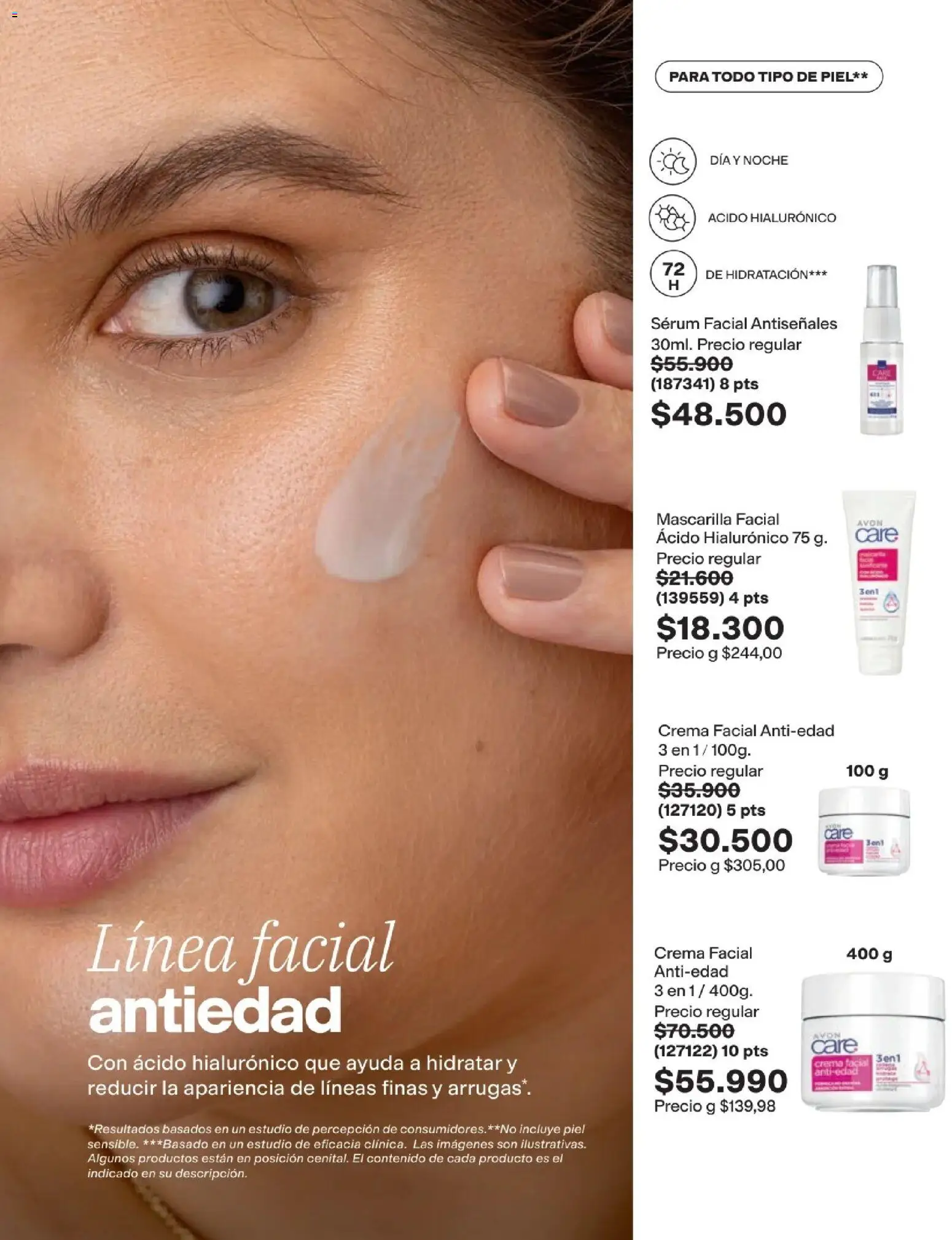 Avon revista - valida desde el 25.03.2026 | Página: 129 | Productos: Crema, Serum, Mascarilla