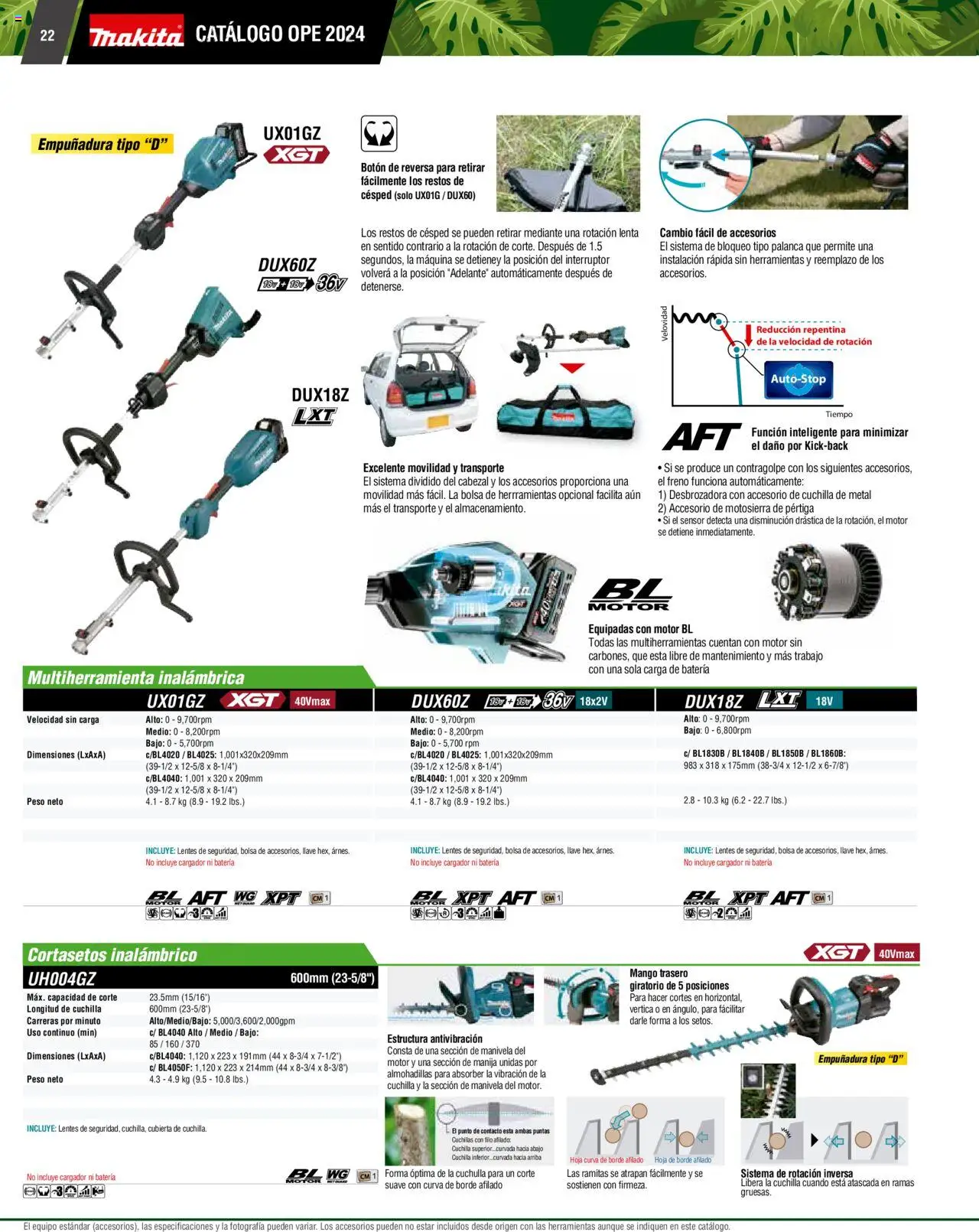 Nuevas ofertas de Makita válidas en toda la República Mexicana desde el 07.10.2024. ¡Encuentra las mejores ofertas en Makita catálogo Ope! | Página: 22 | Productos: Lentes, Mango, Batería, Llave