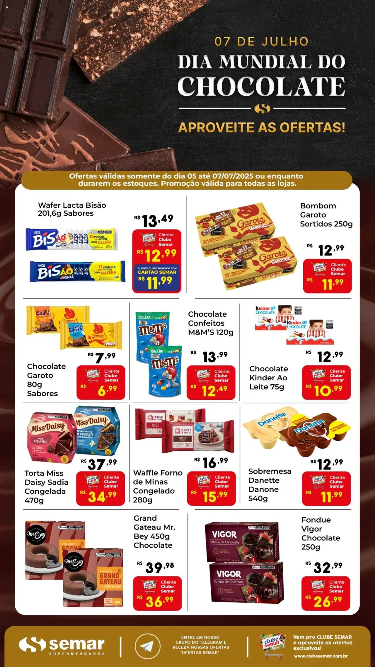 Semar Supermercado Folheto - válido de 05.07.2025 | Página: 1 | Produtos: Caju, Mousse, Forno, Soda