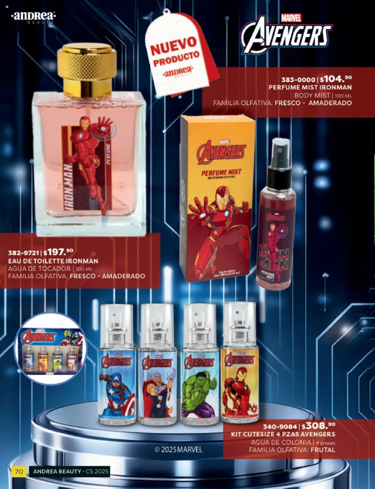 Nuevas ofertas de Andrea válidas en toda la República Mexicana desde el 03.10.2025. ¡Encuentra las mejores ofertas en Andrea - Catálogo Beauty - 20% en todo el catálogo! | Página: 70 | Productos: Agua, Body, Perfume, Eau de toilette