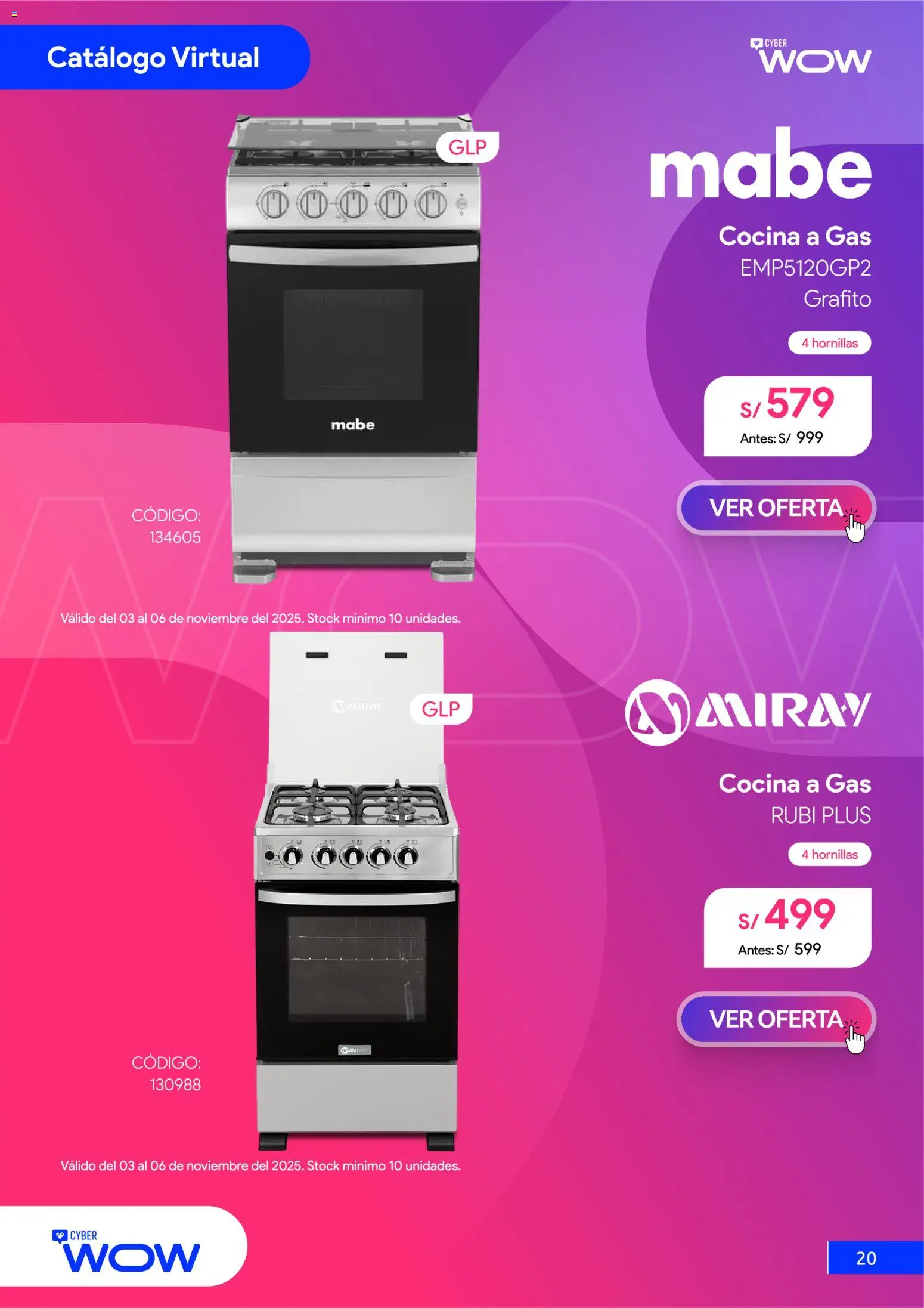 Catálogo Hiraoka válido desde 03.11.2025 | Página: 21 | Productos: Cocina