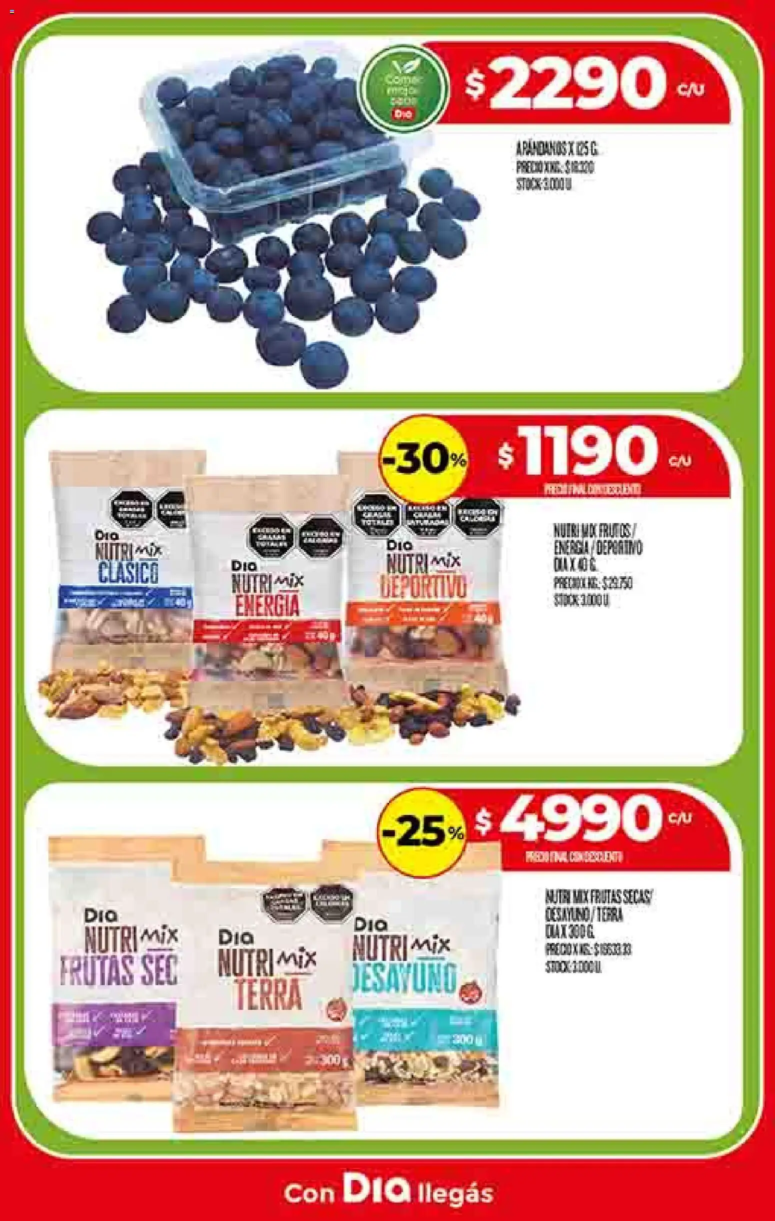 Supermercado DIA Ofertas │ válido desde el 12.11.2025 | Página: 11 | Productos: Arándanos