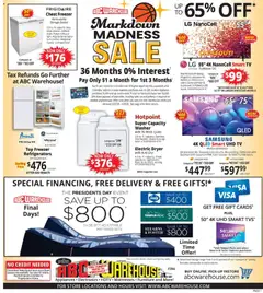 Preview of ABC Warehouse weekly ads valid from 22.02.2026