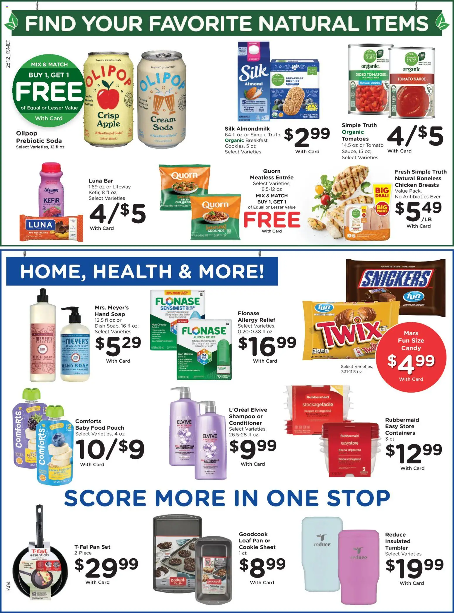 King Soopers Weekly Ad - valid from 22.04.2026 | Page: 8 | Products: Cream, Cookies, Sauce, Sheet