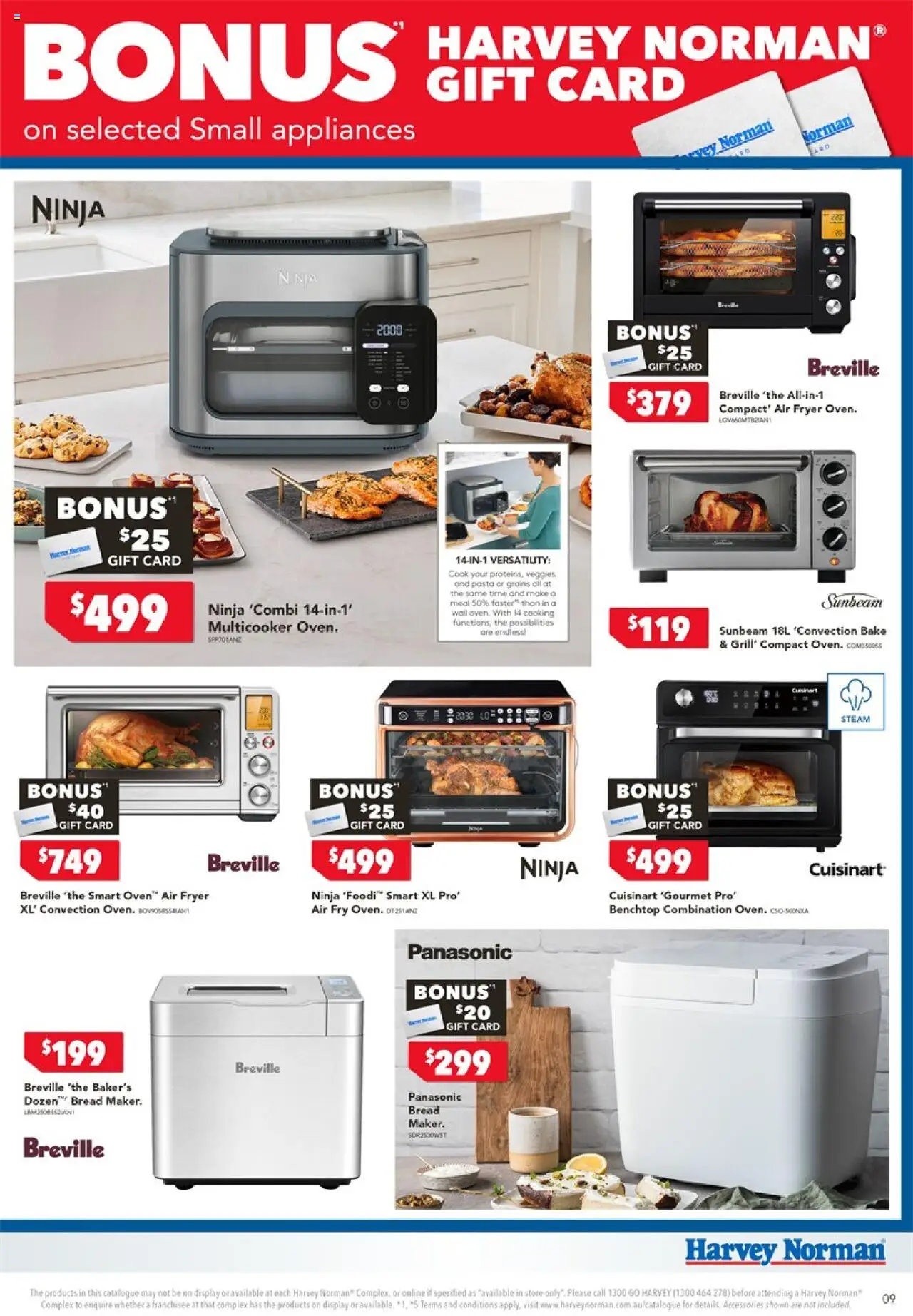 Harvey Norman catalogue - valid from 18.10.2025 | Page: 9 | Products: Bread, Pasta, Accessories, Oven