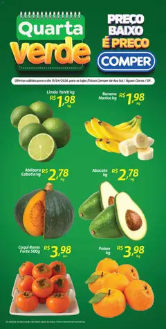Comper ofertas Quarta Verde - Pré-Visualização do folheto da loja Comper, válido de 15.04.2026
