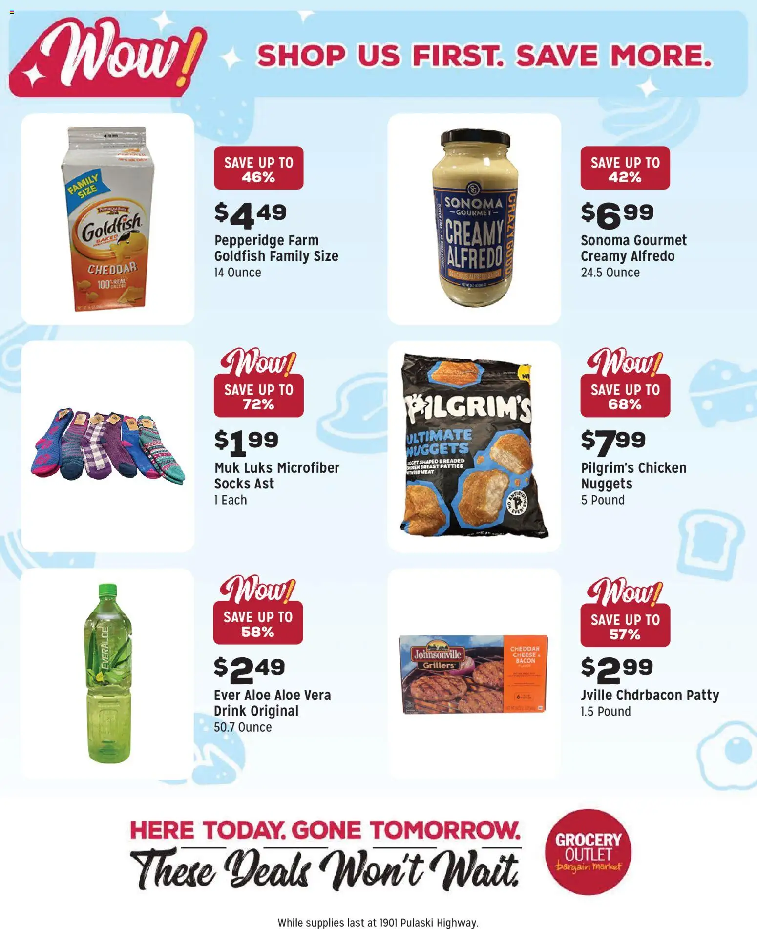 Grocery Outlet Weekly Ad - MD - valid from 10.12.2025 | Page: 9 | Products: Cheese, Aloe Vera, Socks