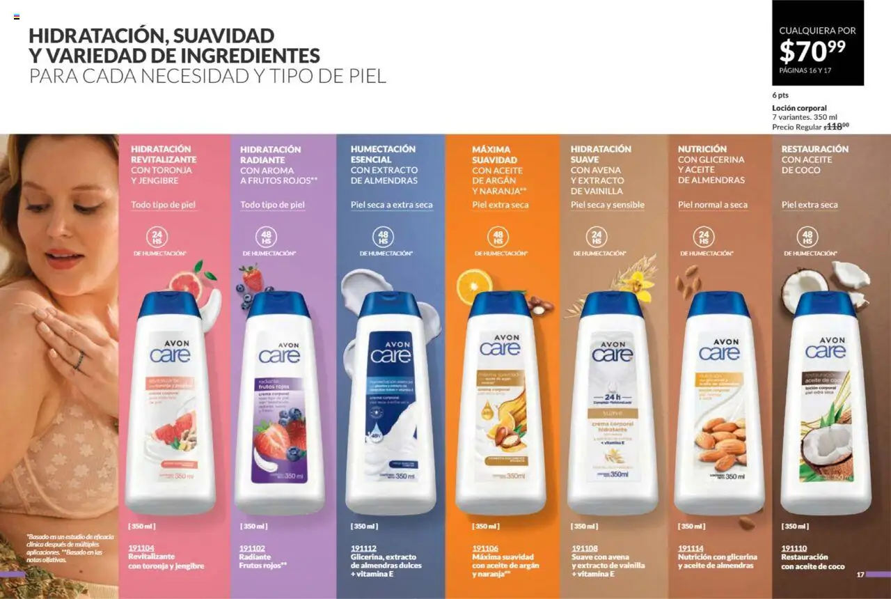 Nuevas ofertas de AVON válidas en toda la República Mexicana desde el 11.07.2025. ¡Encuentra las mejores ofertas en AVON campaña 11 2025! | Página: 10 | Productos: Crema, Toronja, Aceite, Radiante