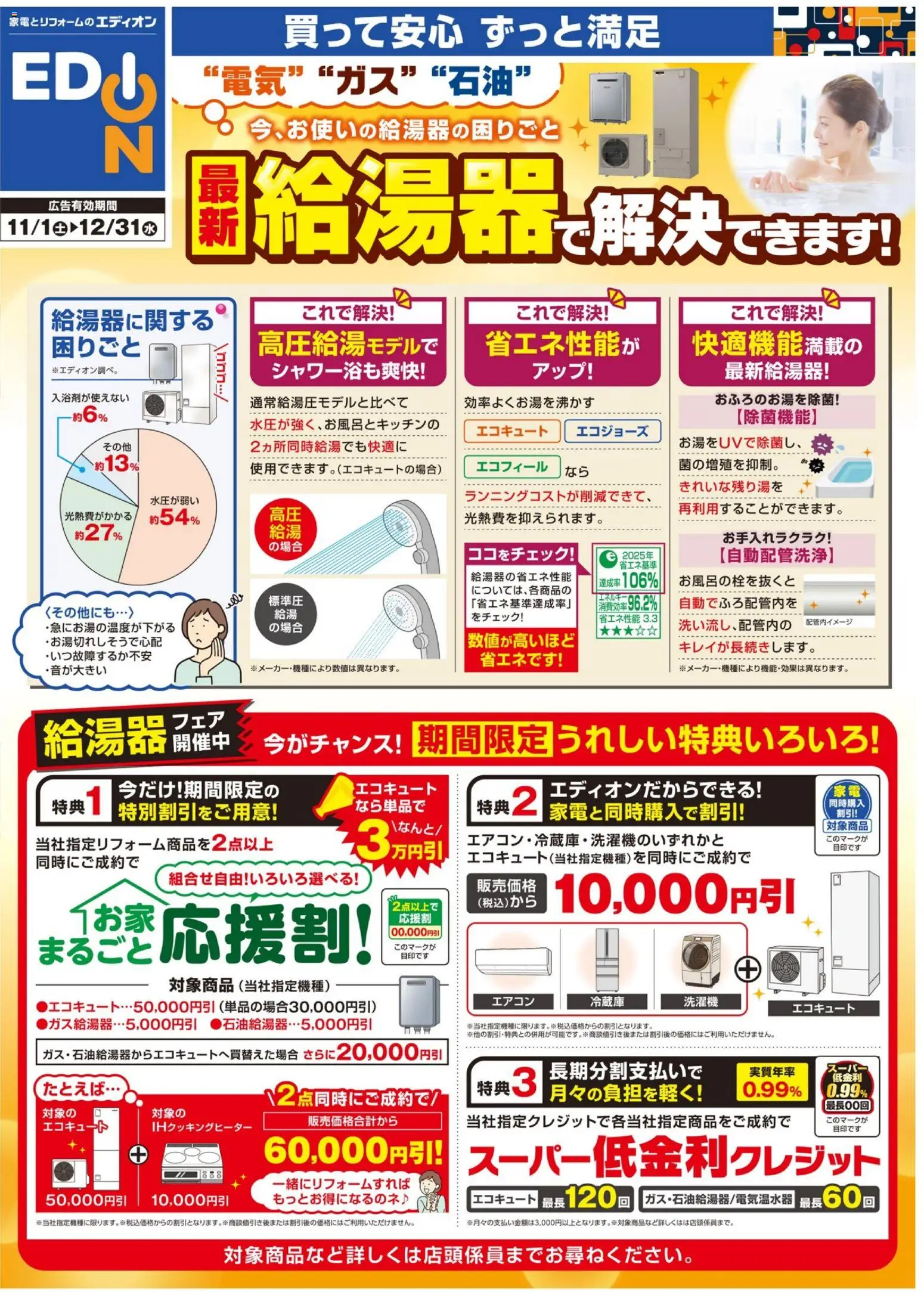 {H1} | ページ: 2 | 製品: IHクッキングヒーター, エコキュート, エアコン