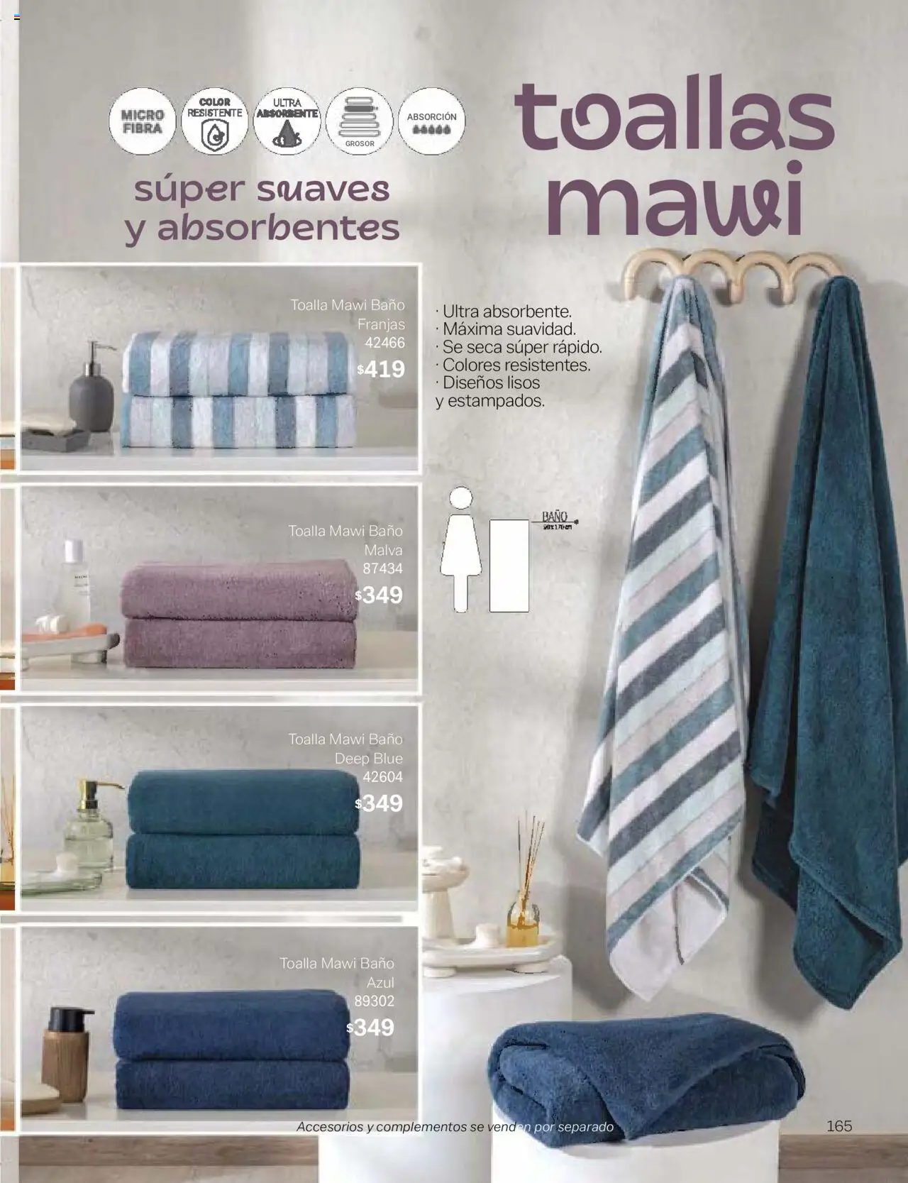 Nuevas ofertas de Vianney válidas en toda la República Mexicana desde el 24.01.2025. ¡Encuentra las mejores ofertas en Vianney catálogo Chavos! | Página: 167 | Productos: Toalla, Toallas, Baño