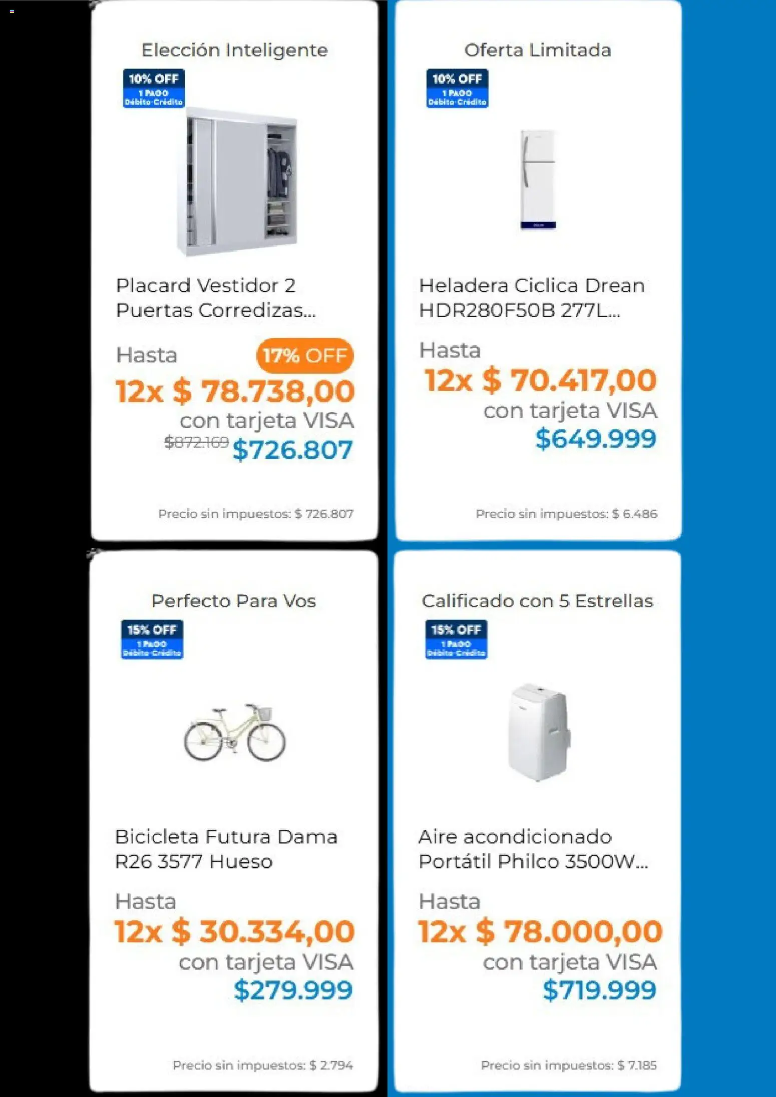 Pardo catálogo │ válido desde el 27.10.2025 | Página: 5 | Productos: Placard, Aire acondicionado, Heladera