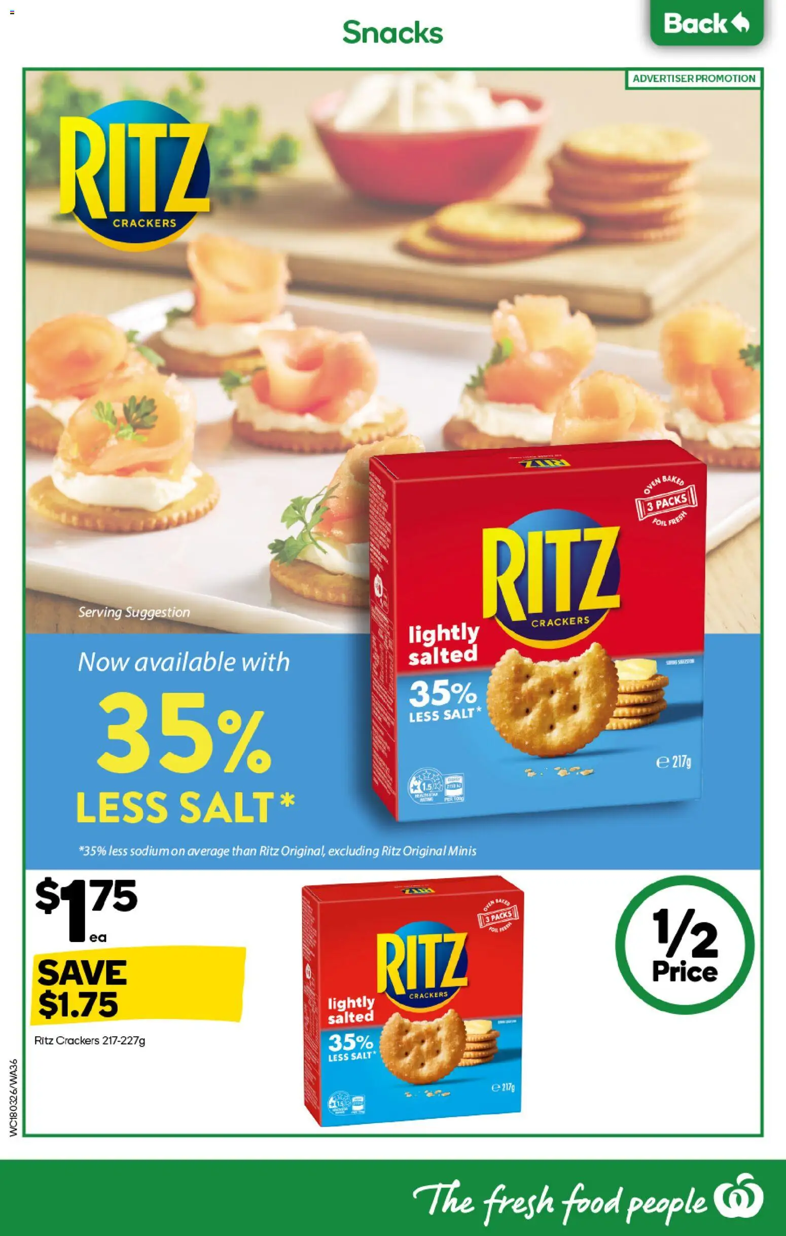 Woolworths catalogue - valid from 01.04.2026 | Page: 36 | Products: Crackers, Salt