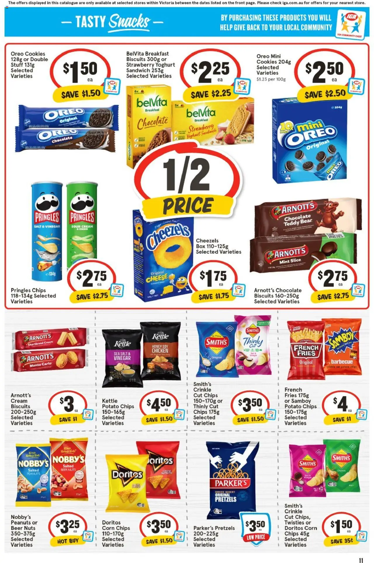 IGA catalogue - valid from 13.08.2025 | Page: 11 | Products: Box, Chocolate, Fruits, Bag
