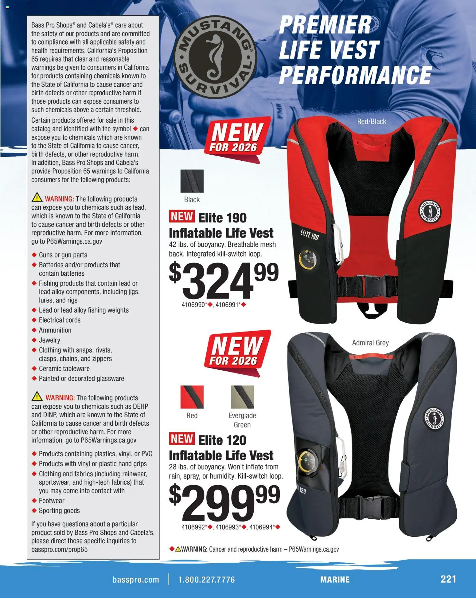 Cabela's Saltwater Specialist 26 - valid from 15.12.2025 | Page: 221 | Products: Vest, Gun