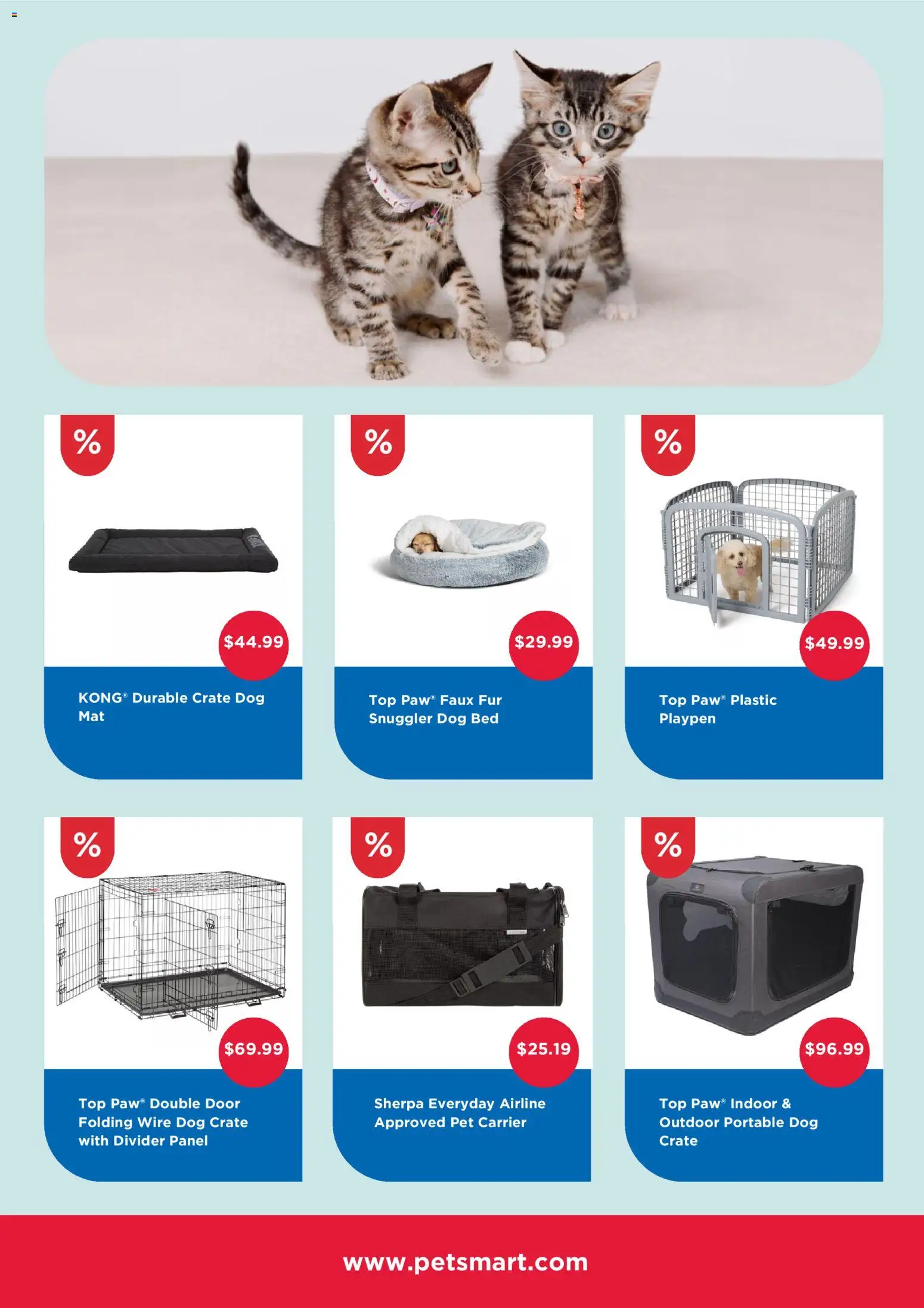 Petsmart Monthly Ad - valid from 01.01.2026 | Page: 5 | Products: Bed, Wire, Dog Crate